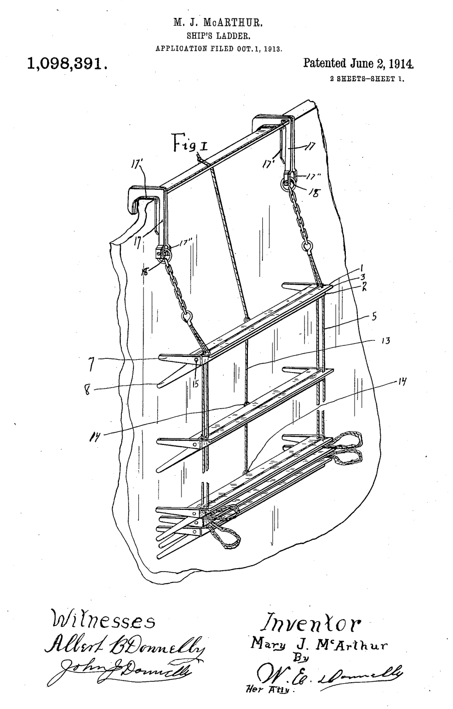 US1098391 patent drawing