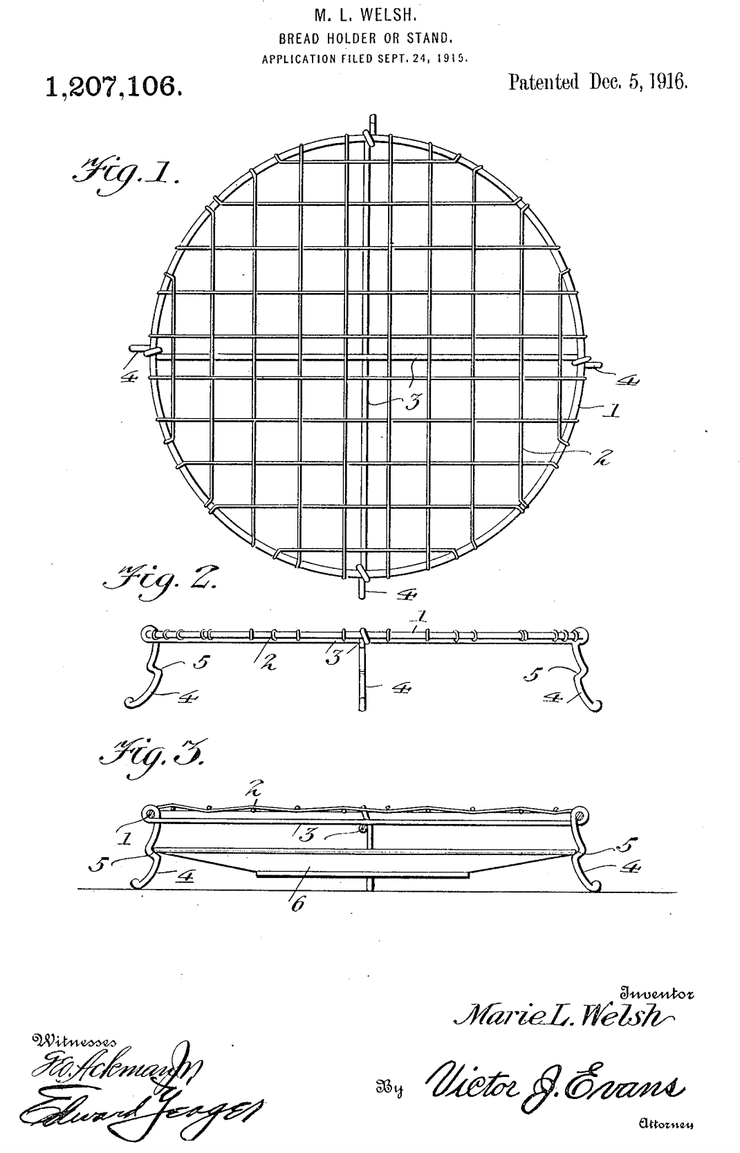 US1207106 patent drawing