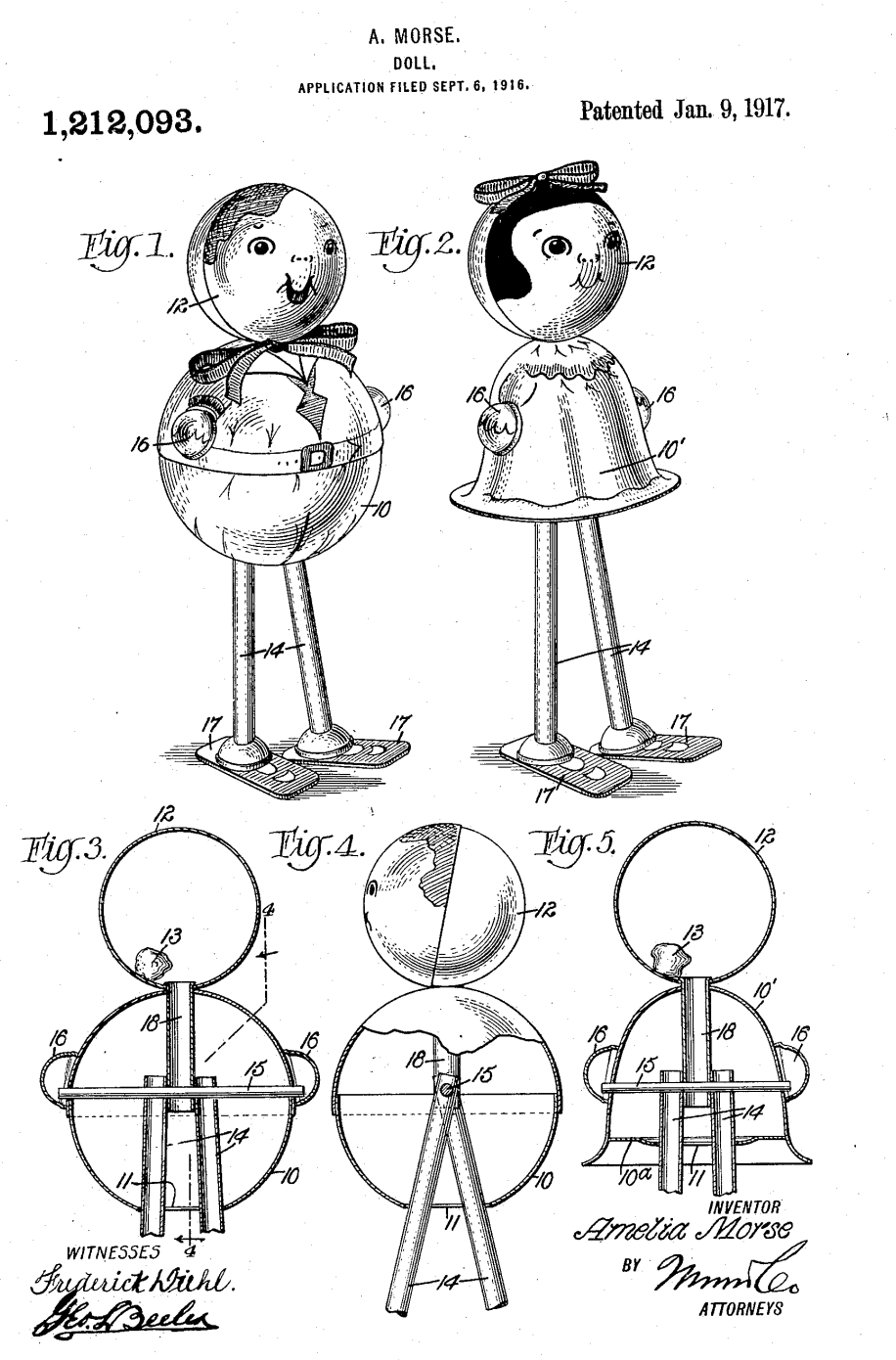 US1212093 patent drawing