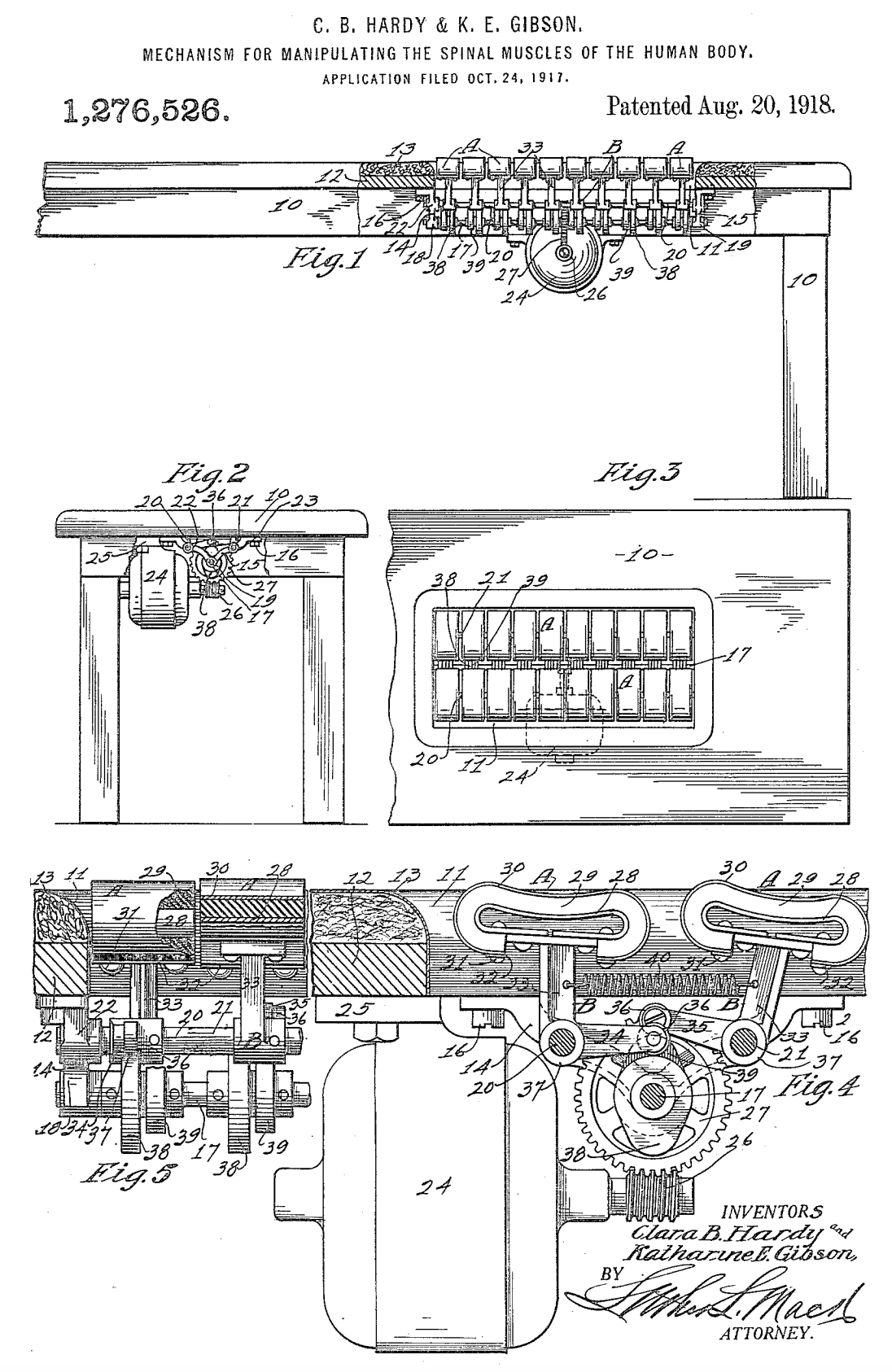 US1276526 patent drawing