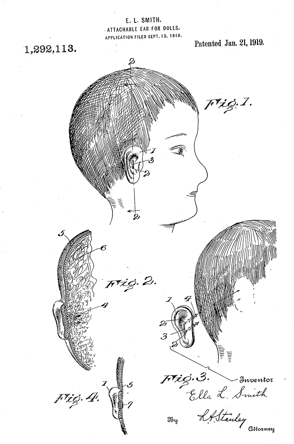 US1292113 patent drawing