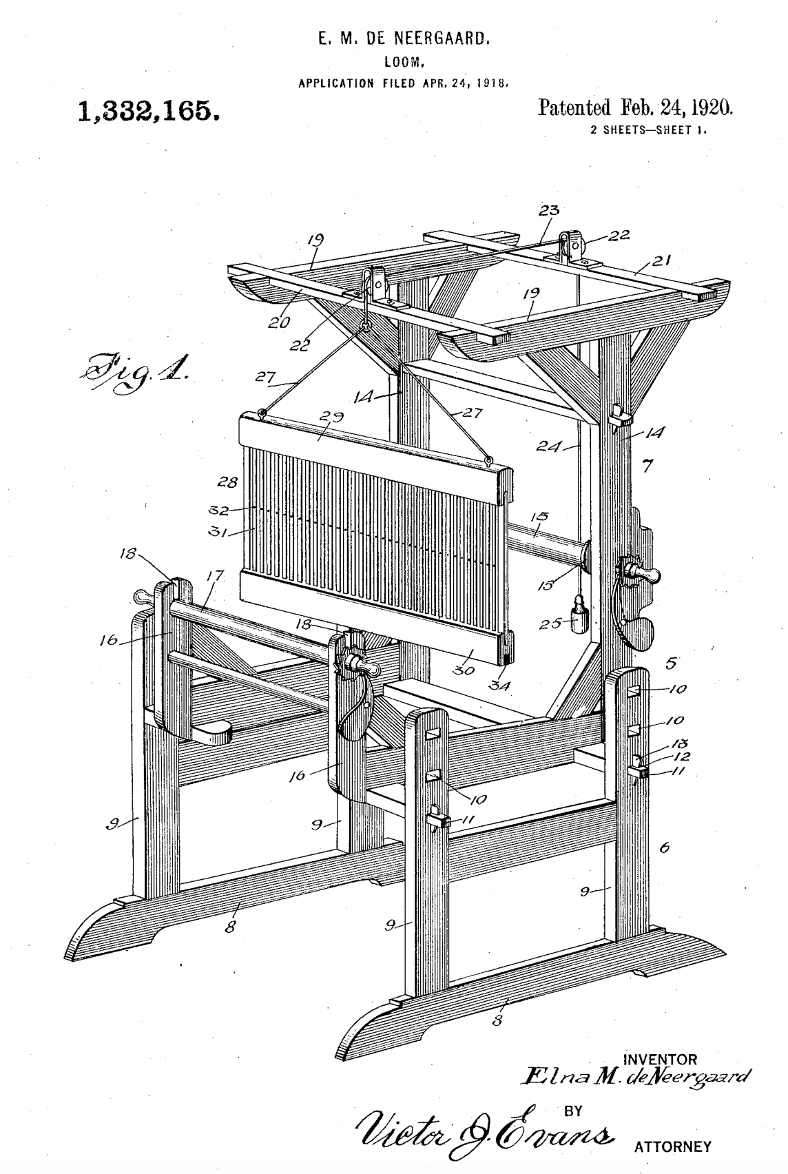 US1332165 patent drawing