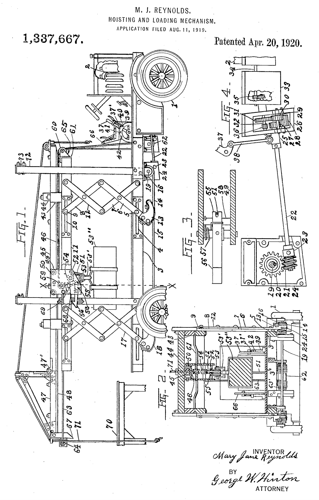 US1337667 patent drawing