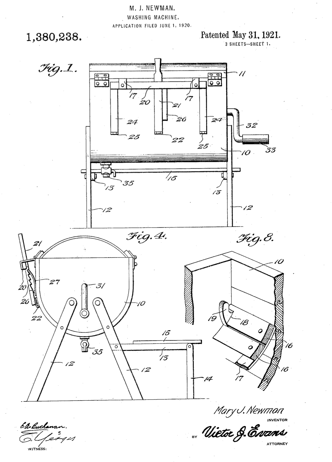 US1380238 patent drawing