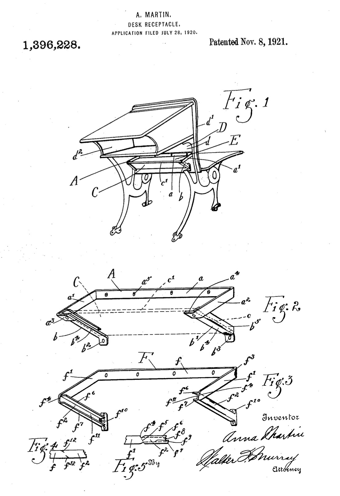 US1396228 patent drawing