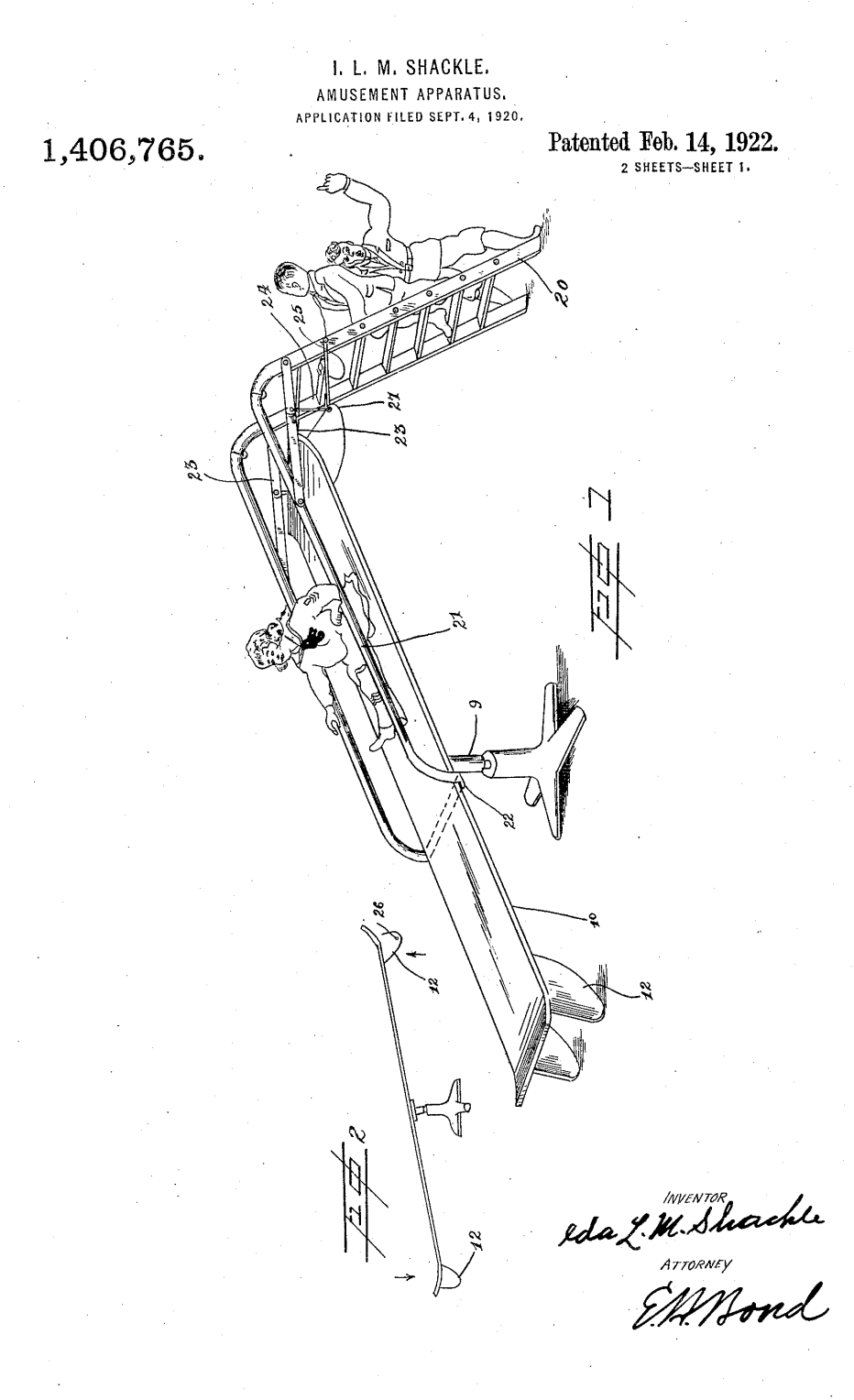US1406765 patent drawing