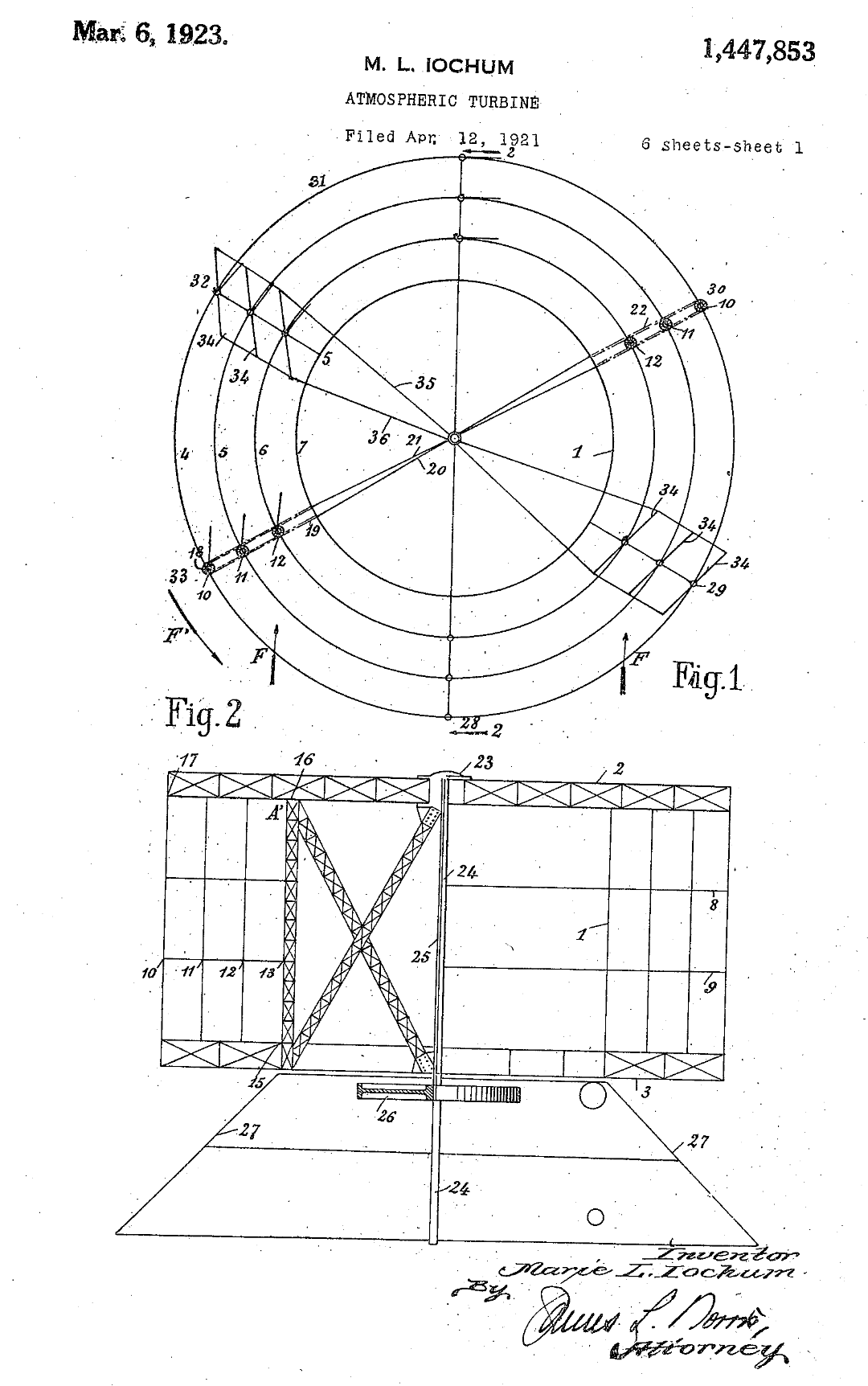 US1447853 patent drawing
