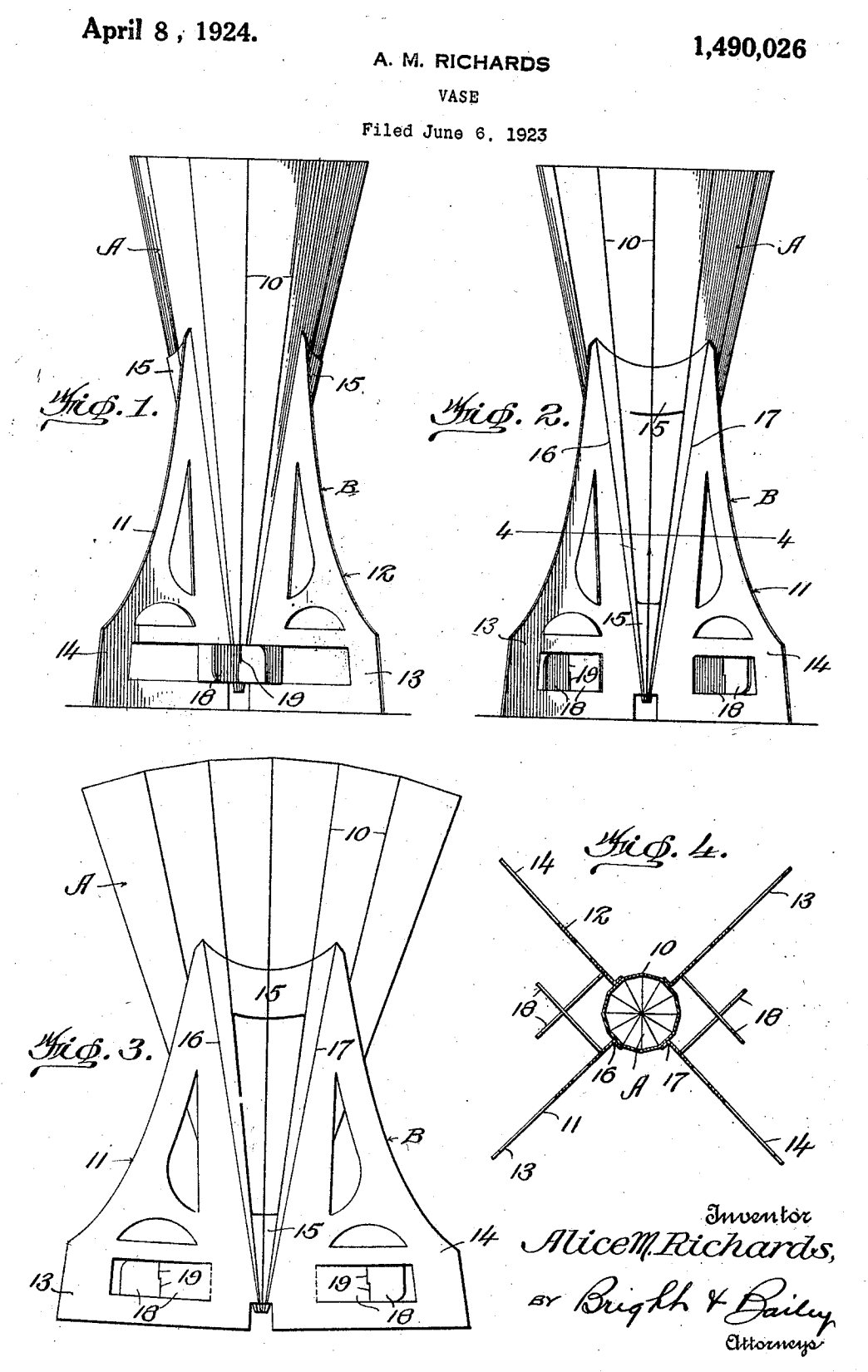 US1490026 patent drawing