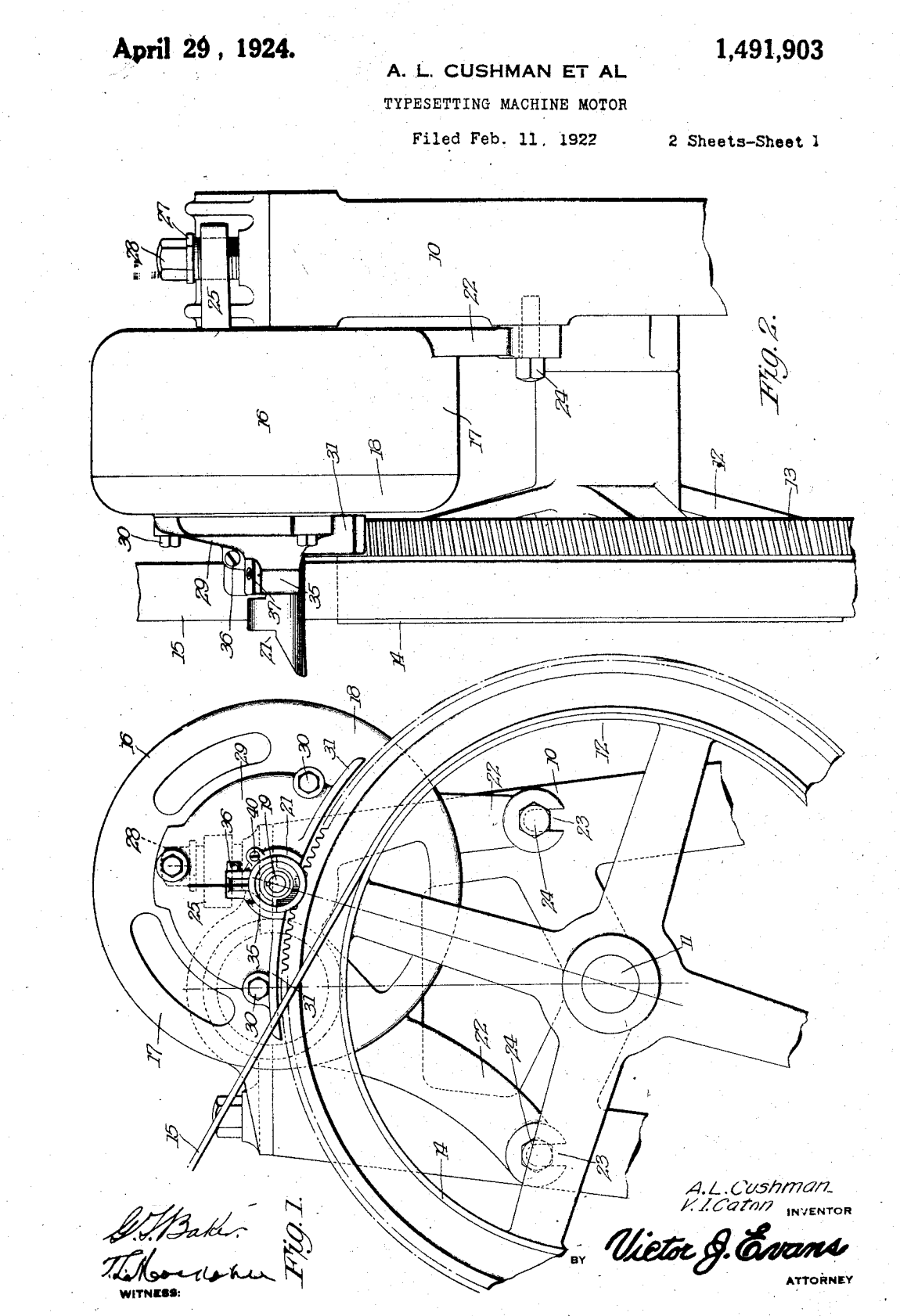 US1491903 patent drawing