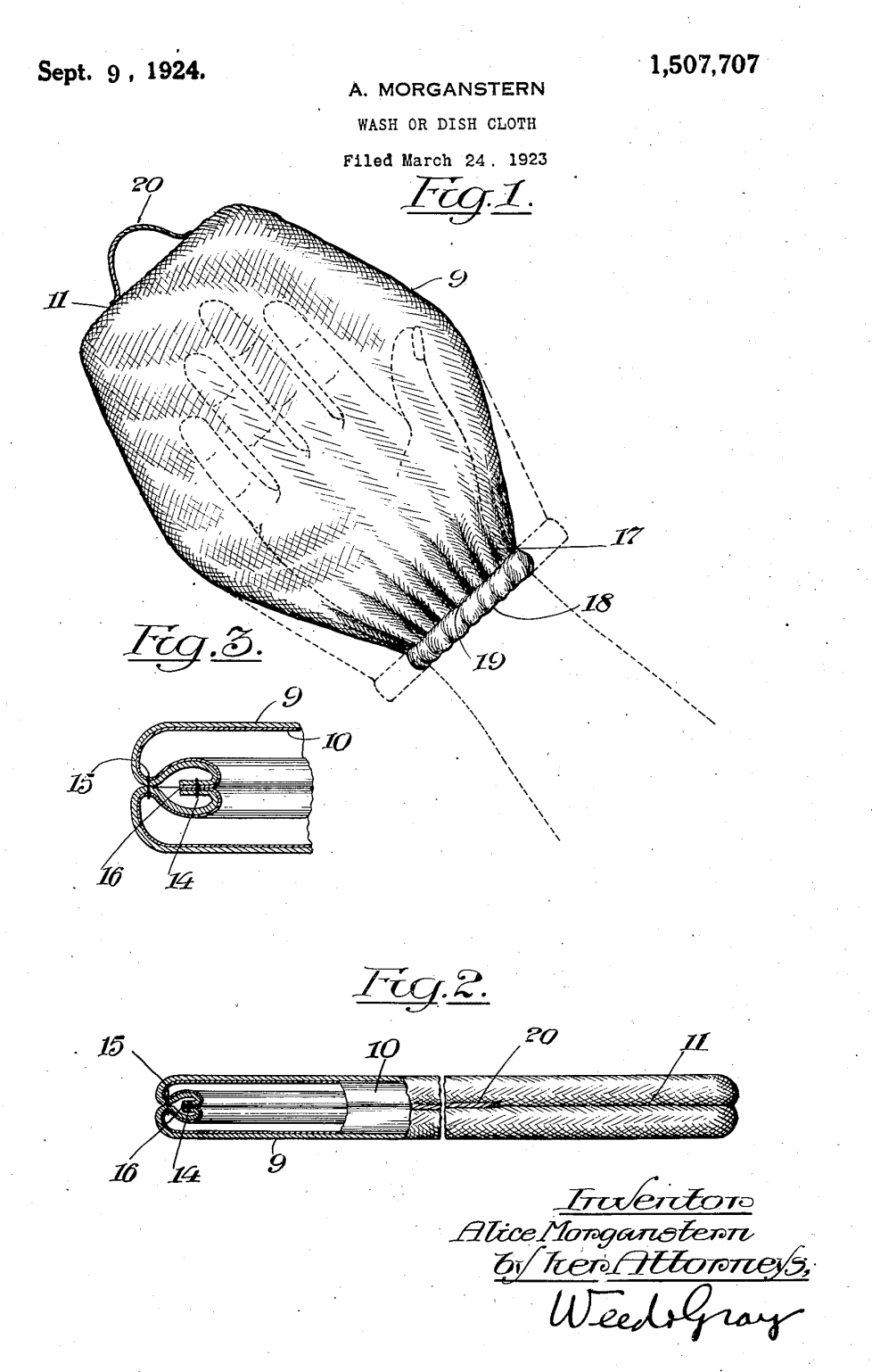 US1507707 patent drawing