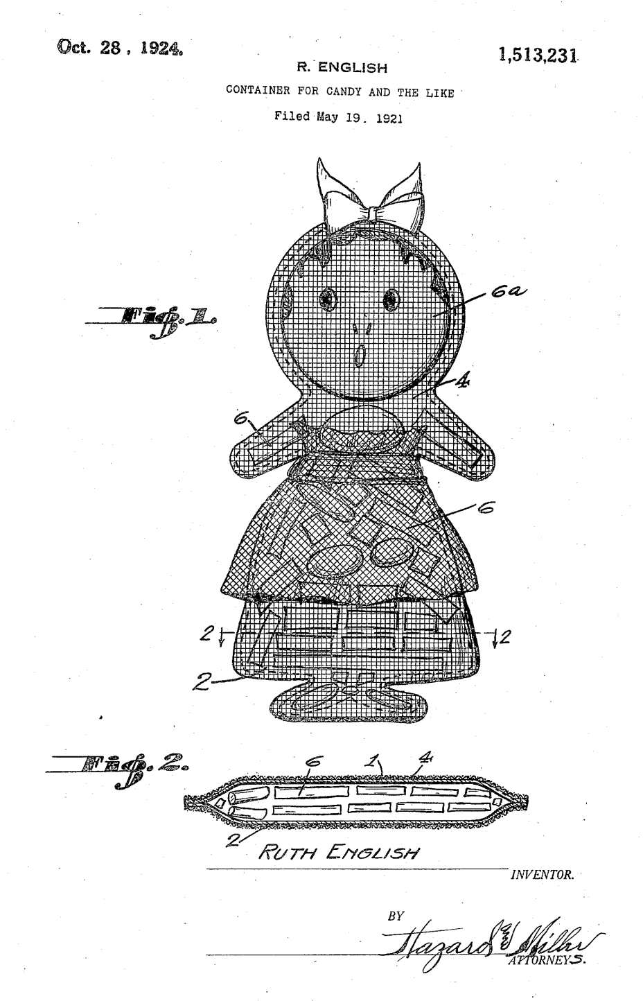 US1513231 patent drawing