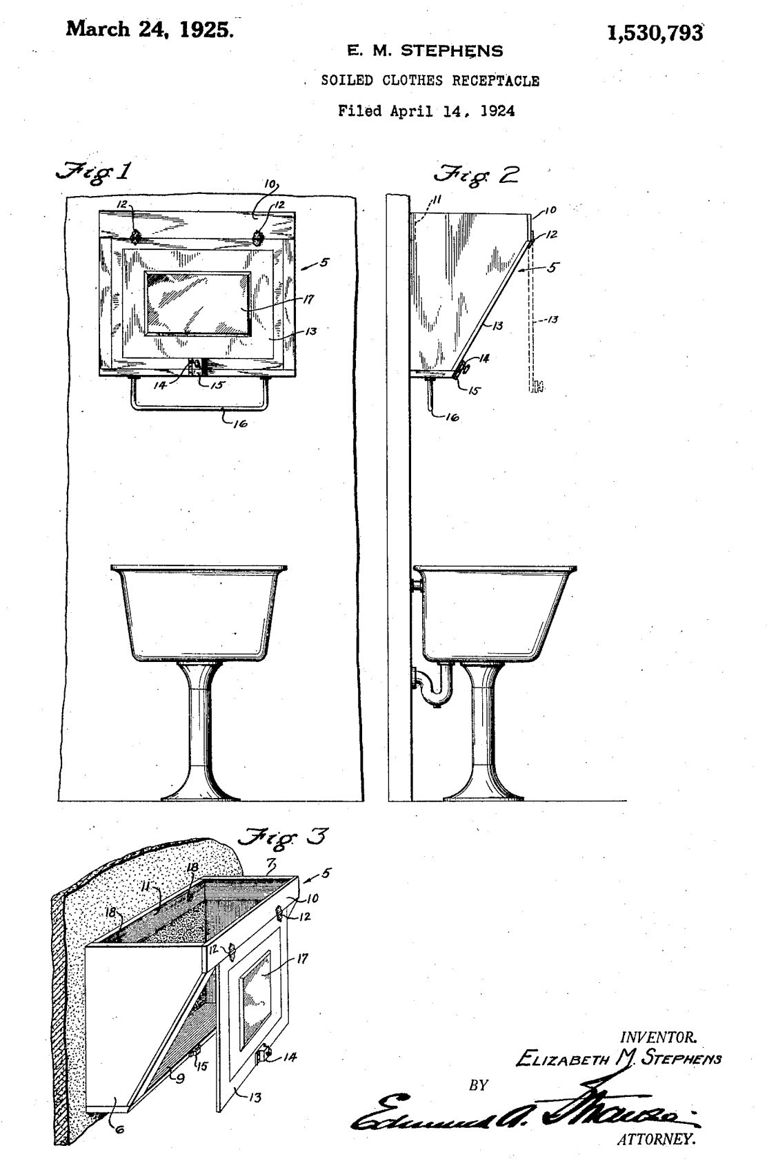 US1530793 patent drawing