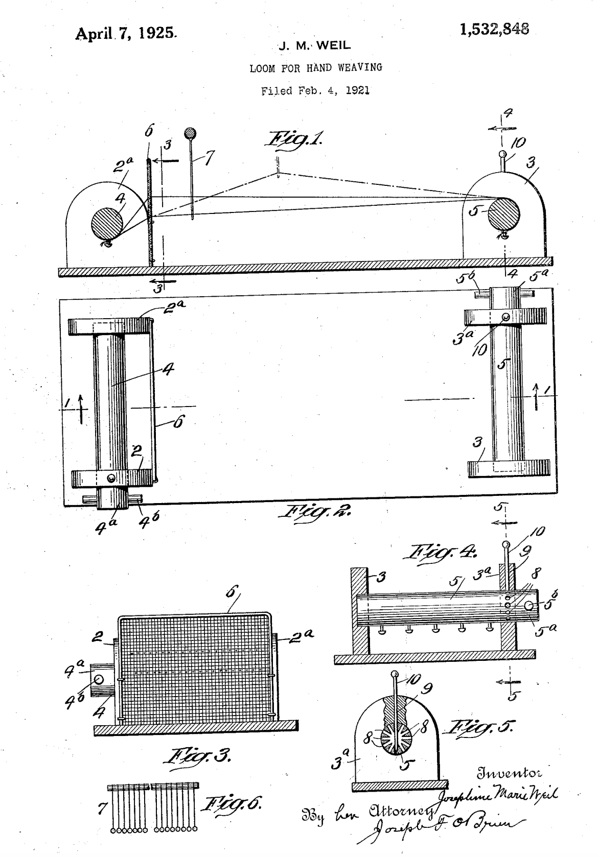 US1532848 patent drawing