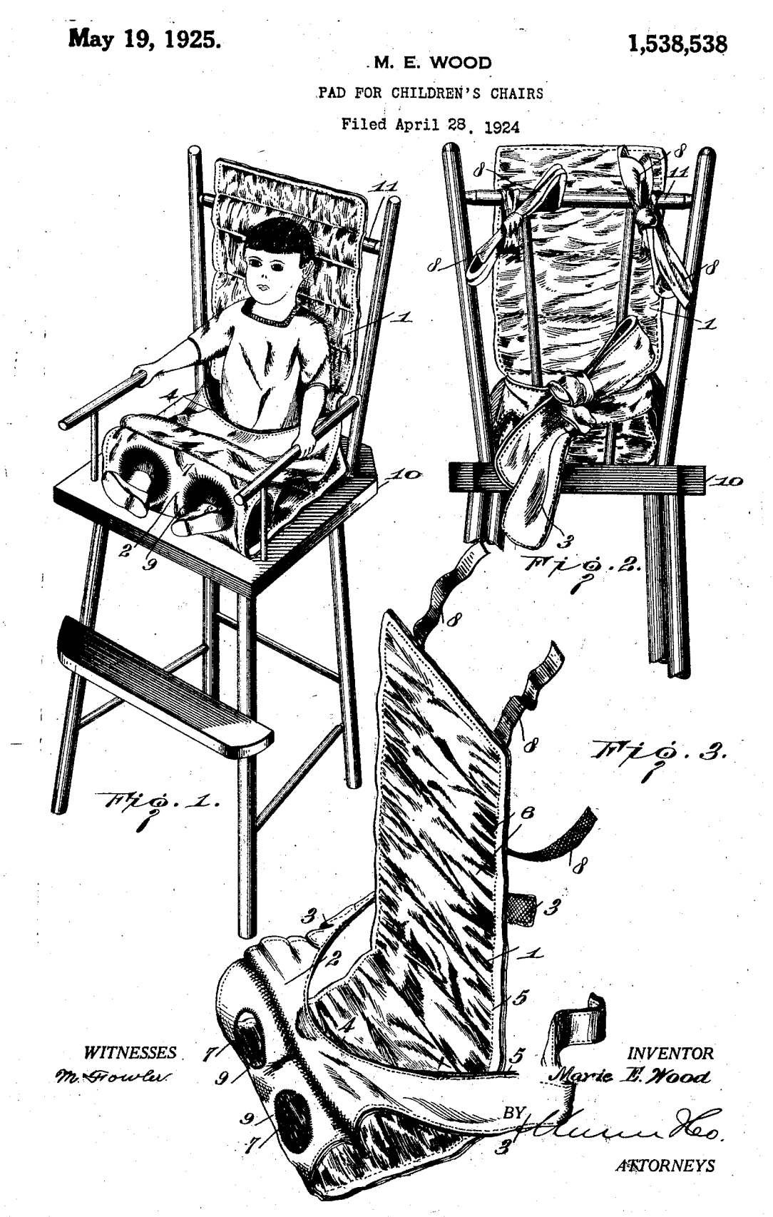 US1538538 patent drawing