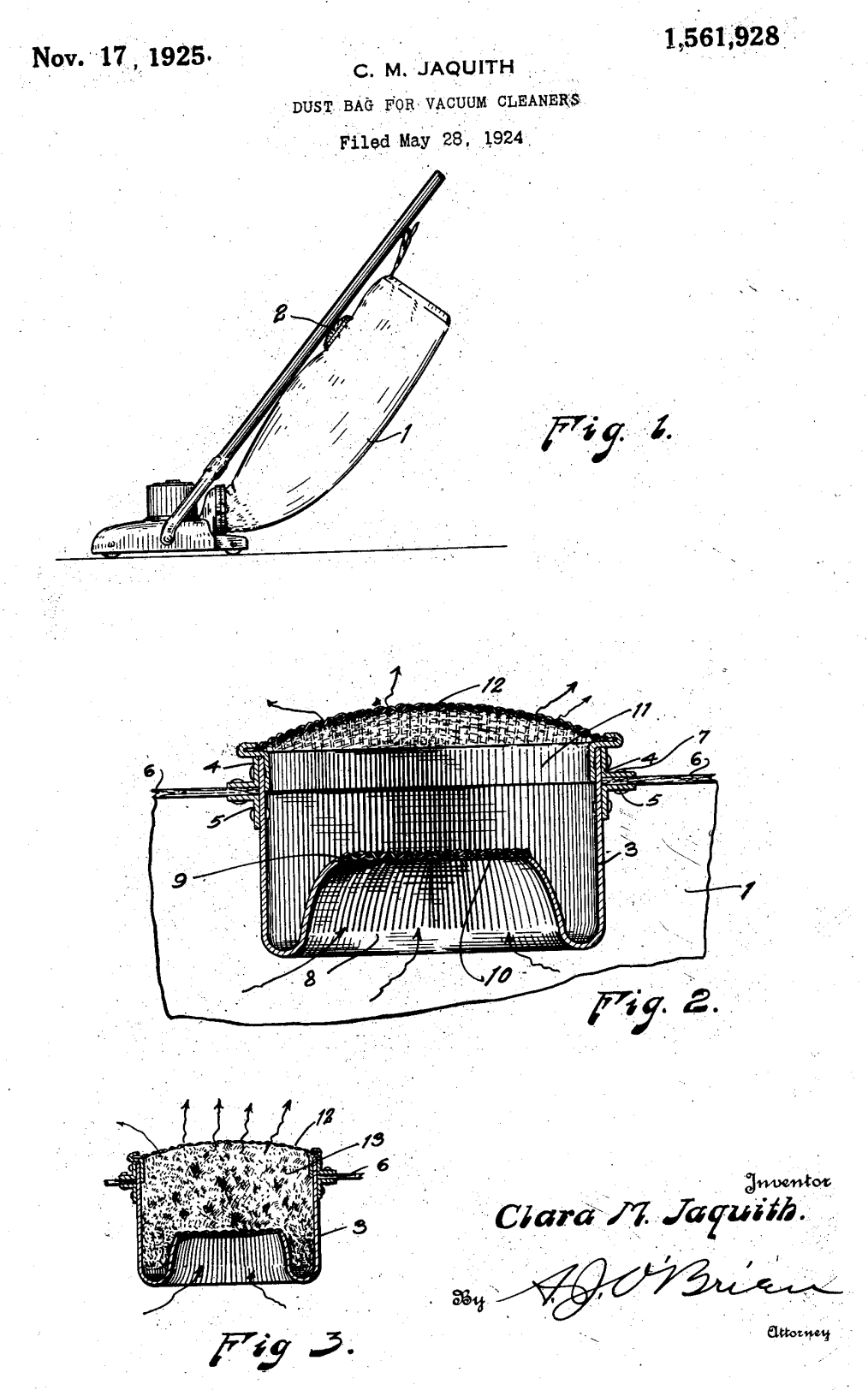 US1561928 patent drawing
