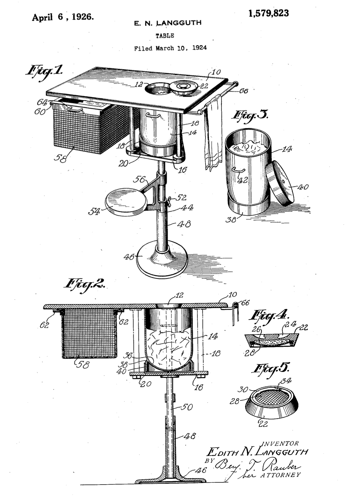 US1579823 patent drawing