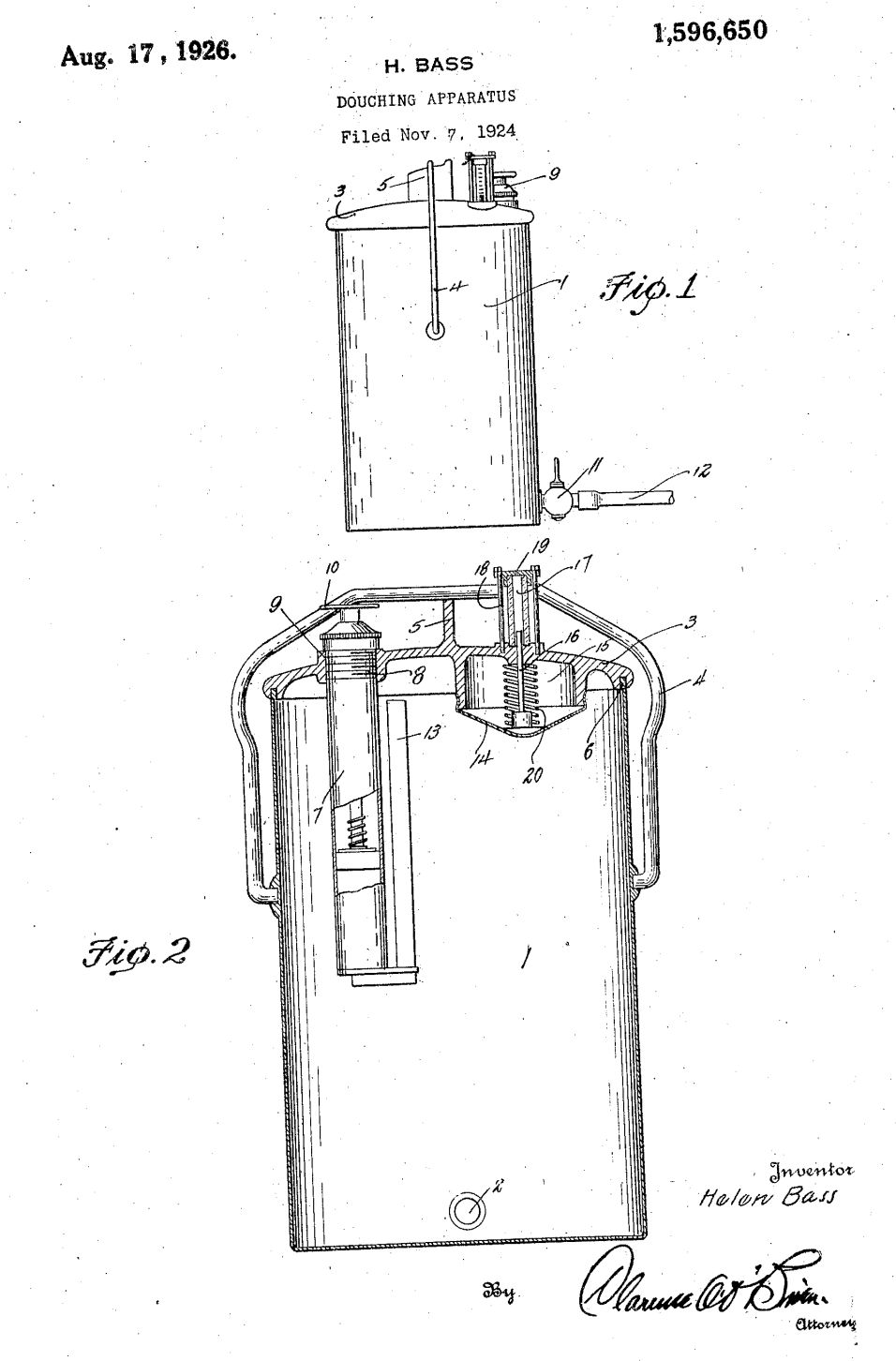 US1596650 patent drawing