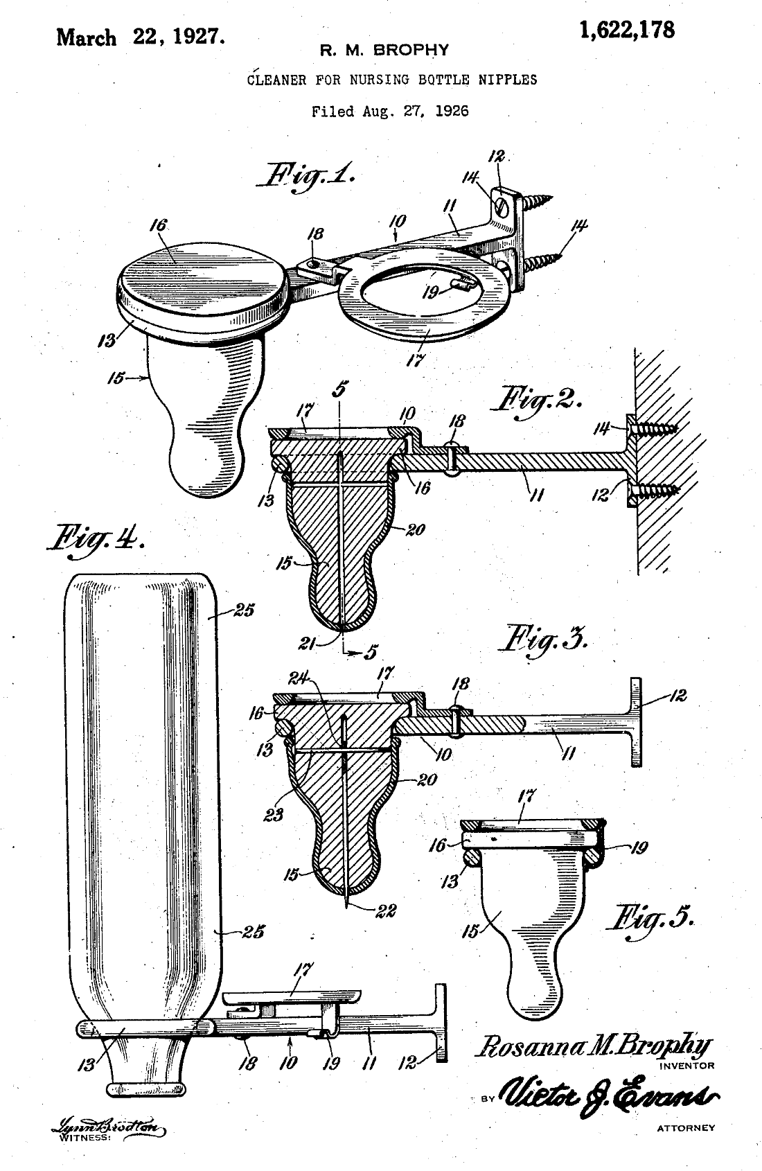US1622178 patent drawing