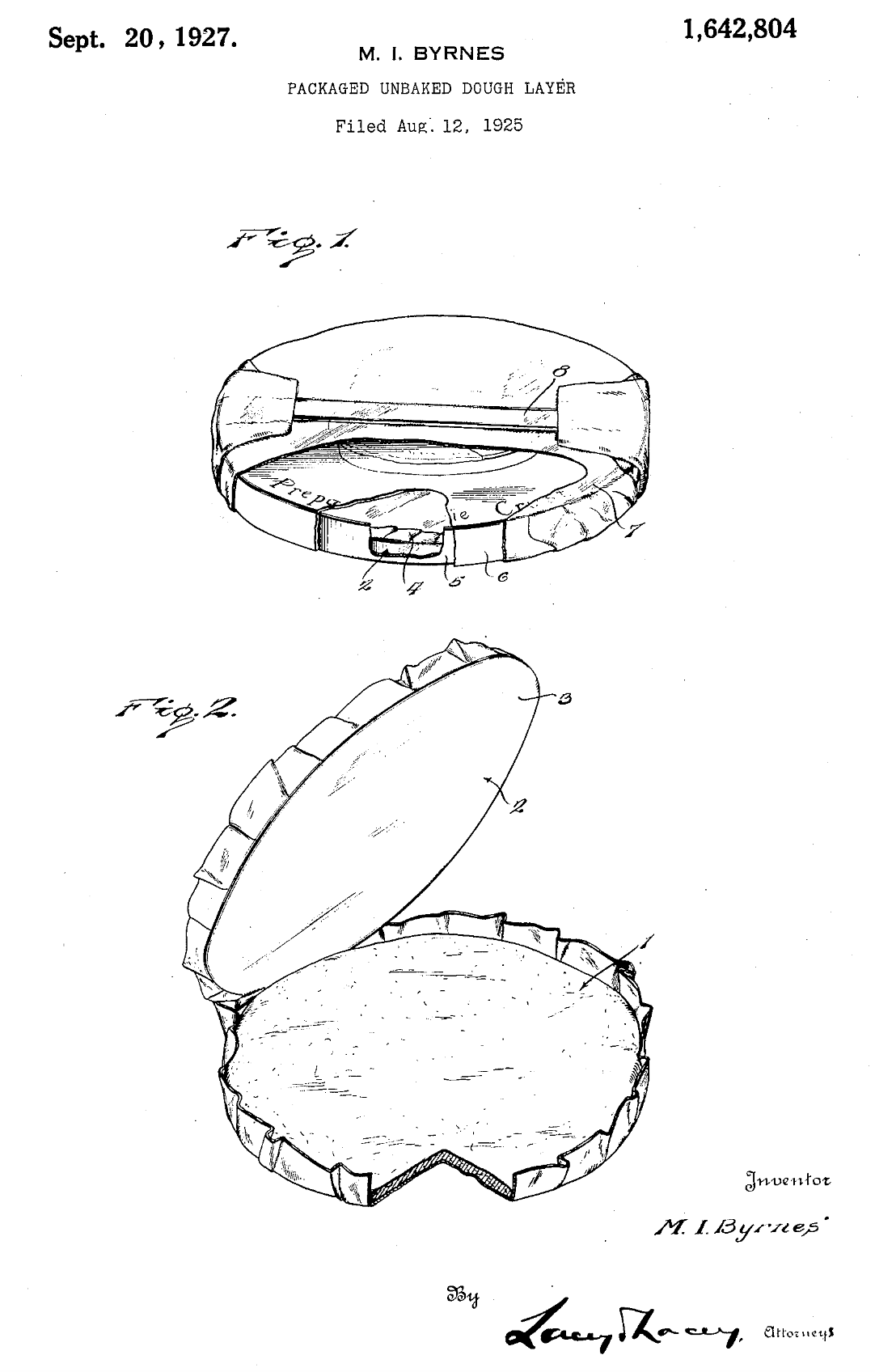 US1642804 patent drawing