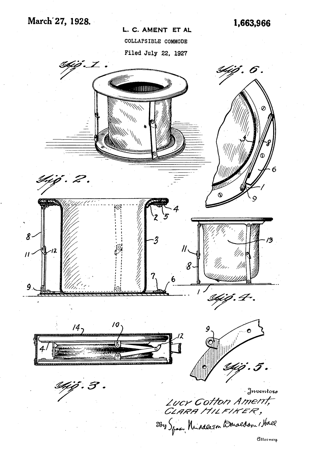 US1663966 patent drawing