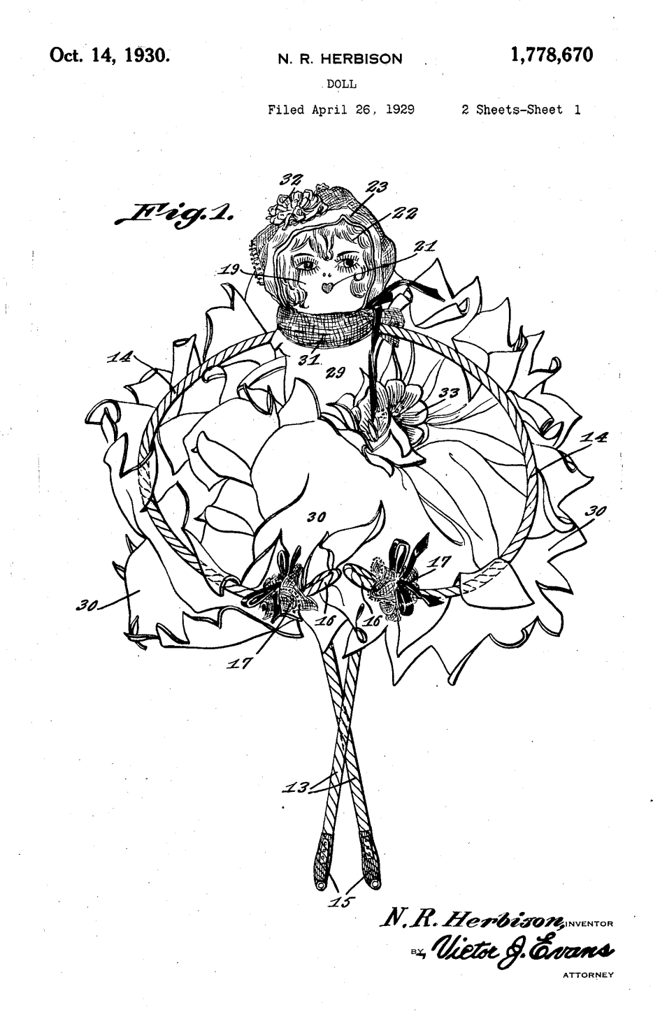 US1778670 patent drawing