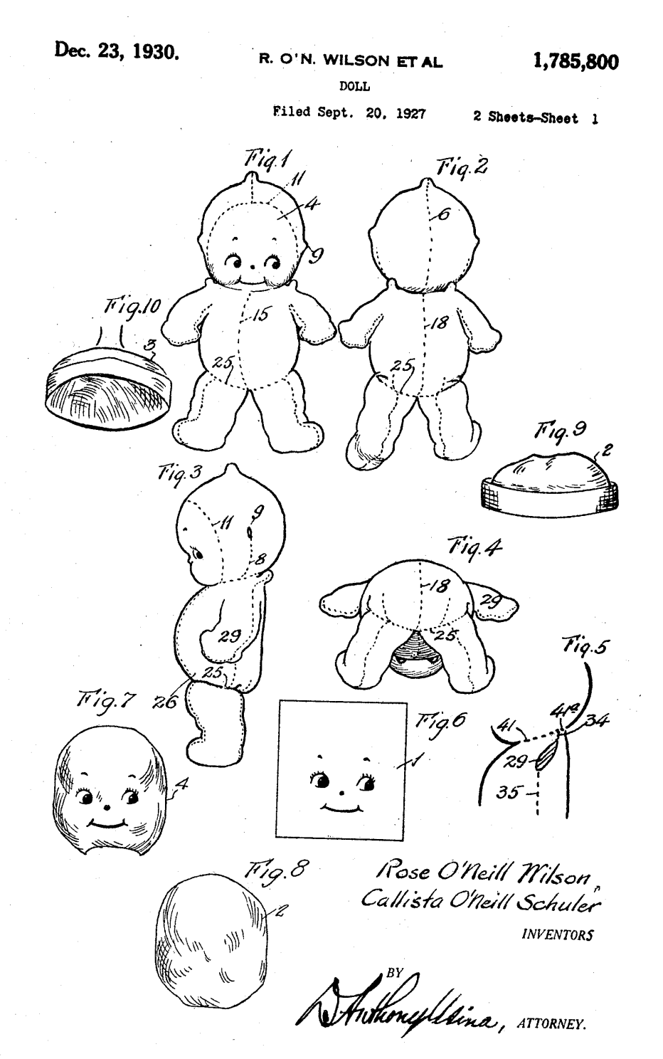 US1785800 patent drawing