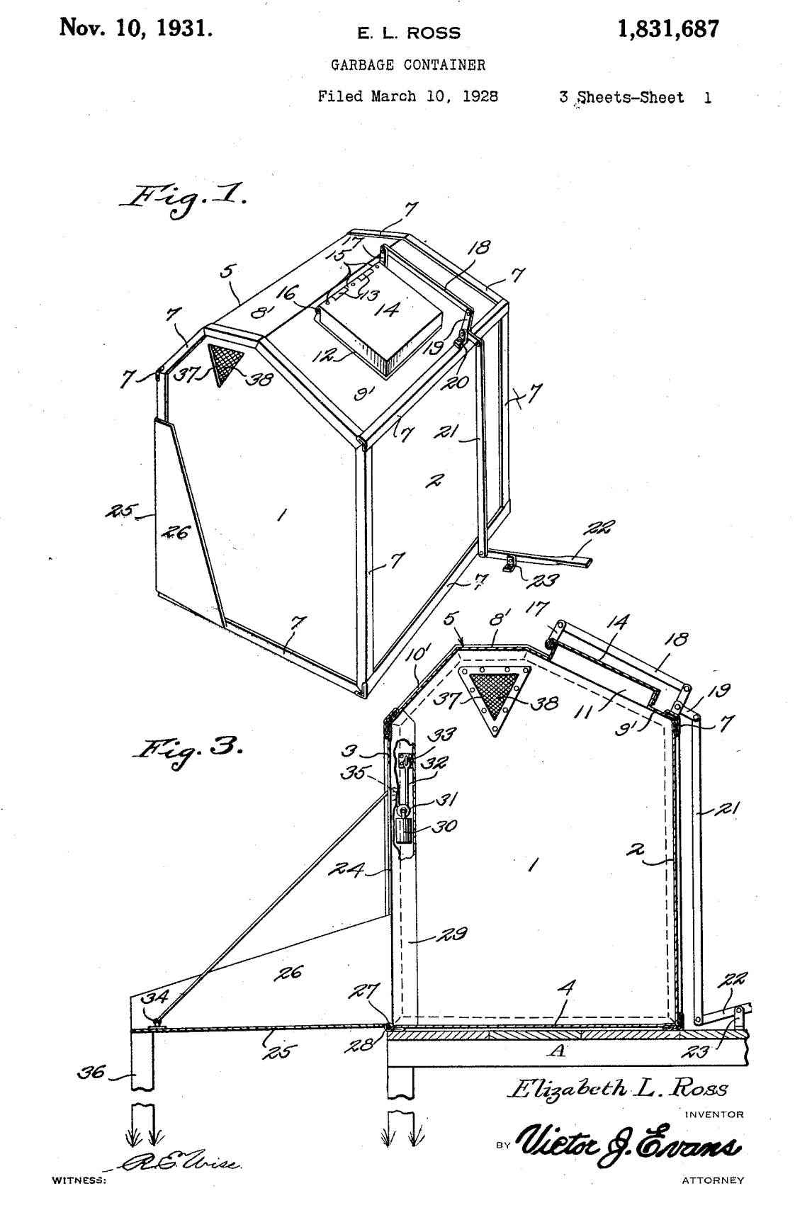 US1831687 patent drawing