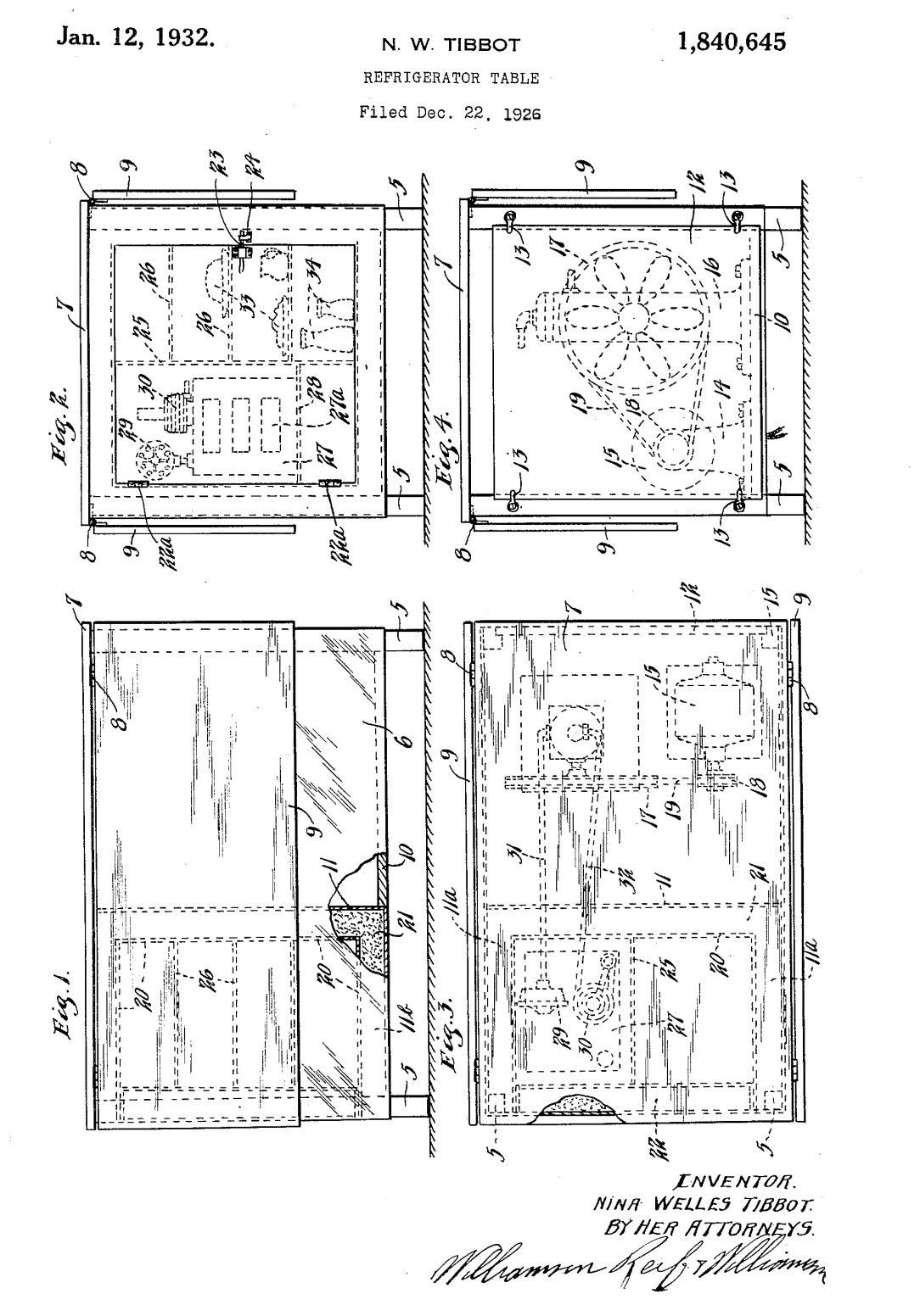 US1840645 patent drawing