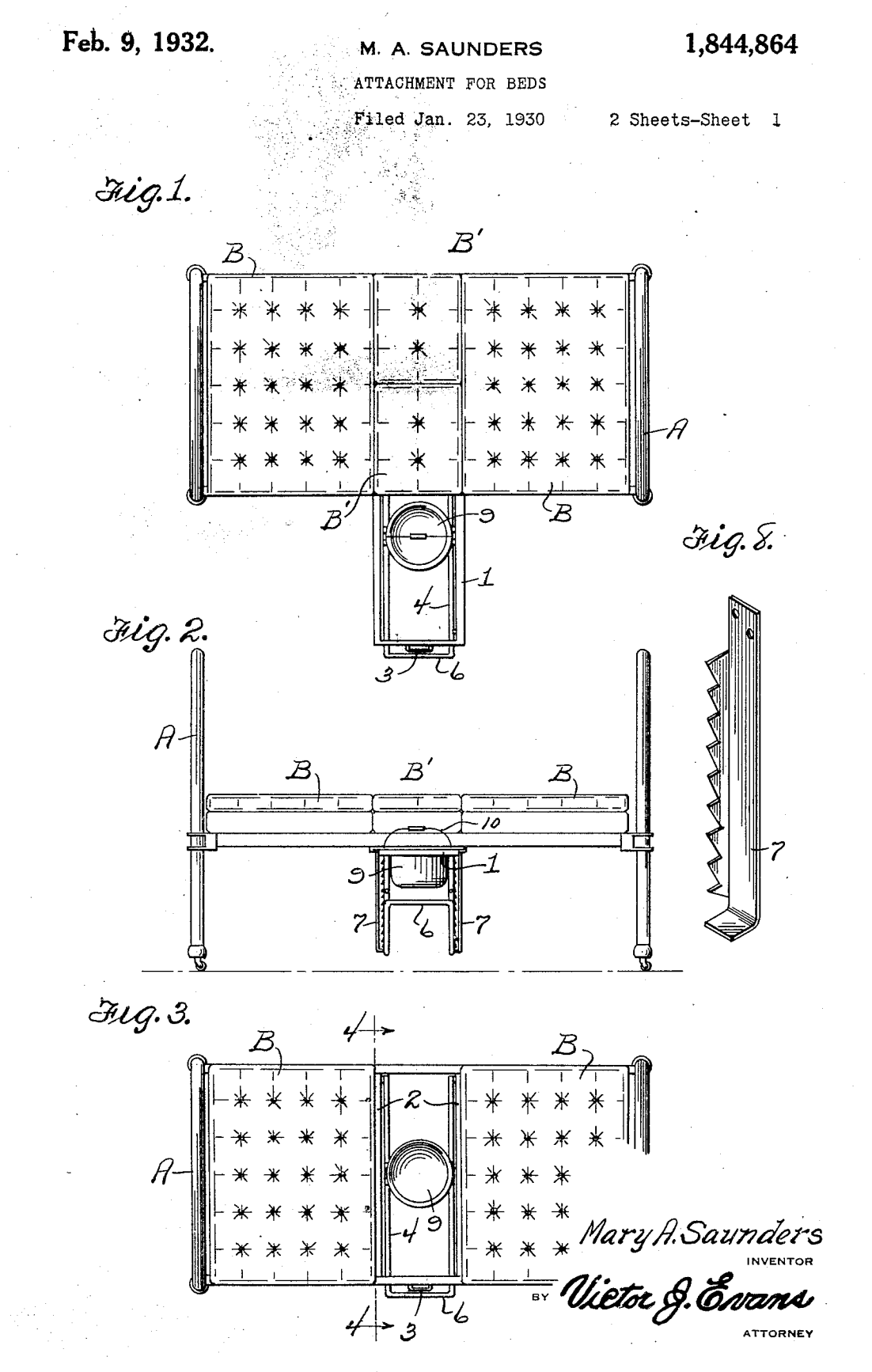 US1844864 patent drawing