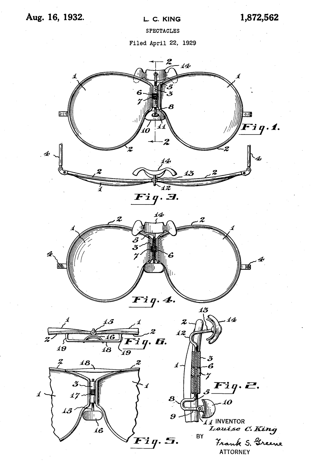 US1872562 patent drawing