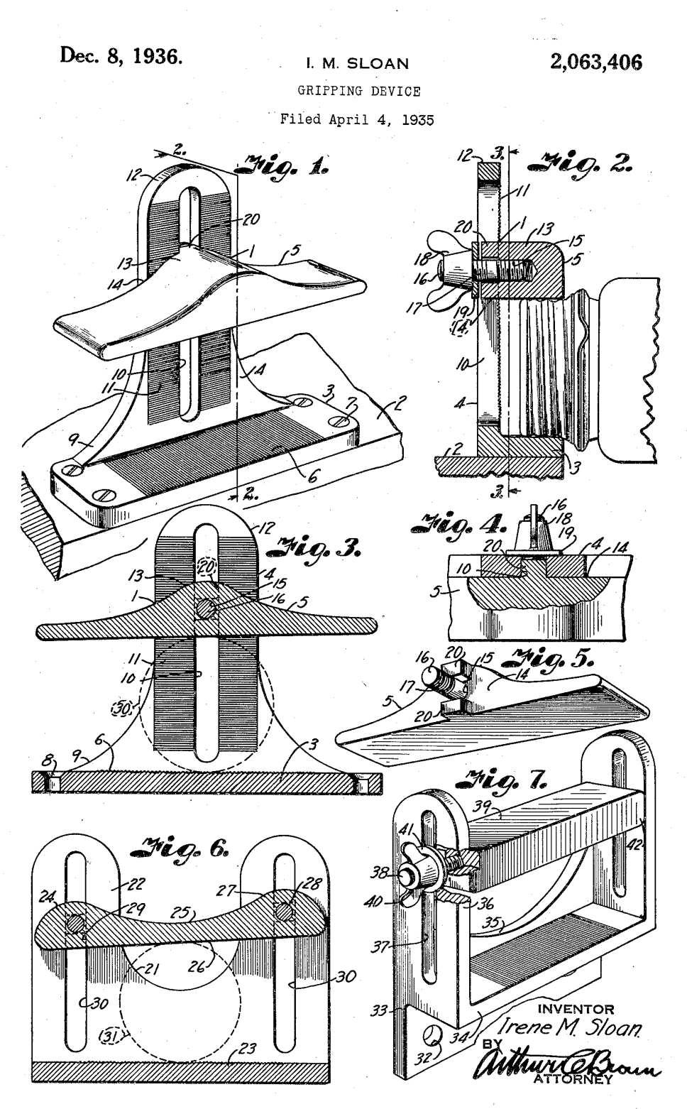 US2063406 patent drawing