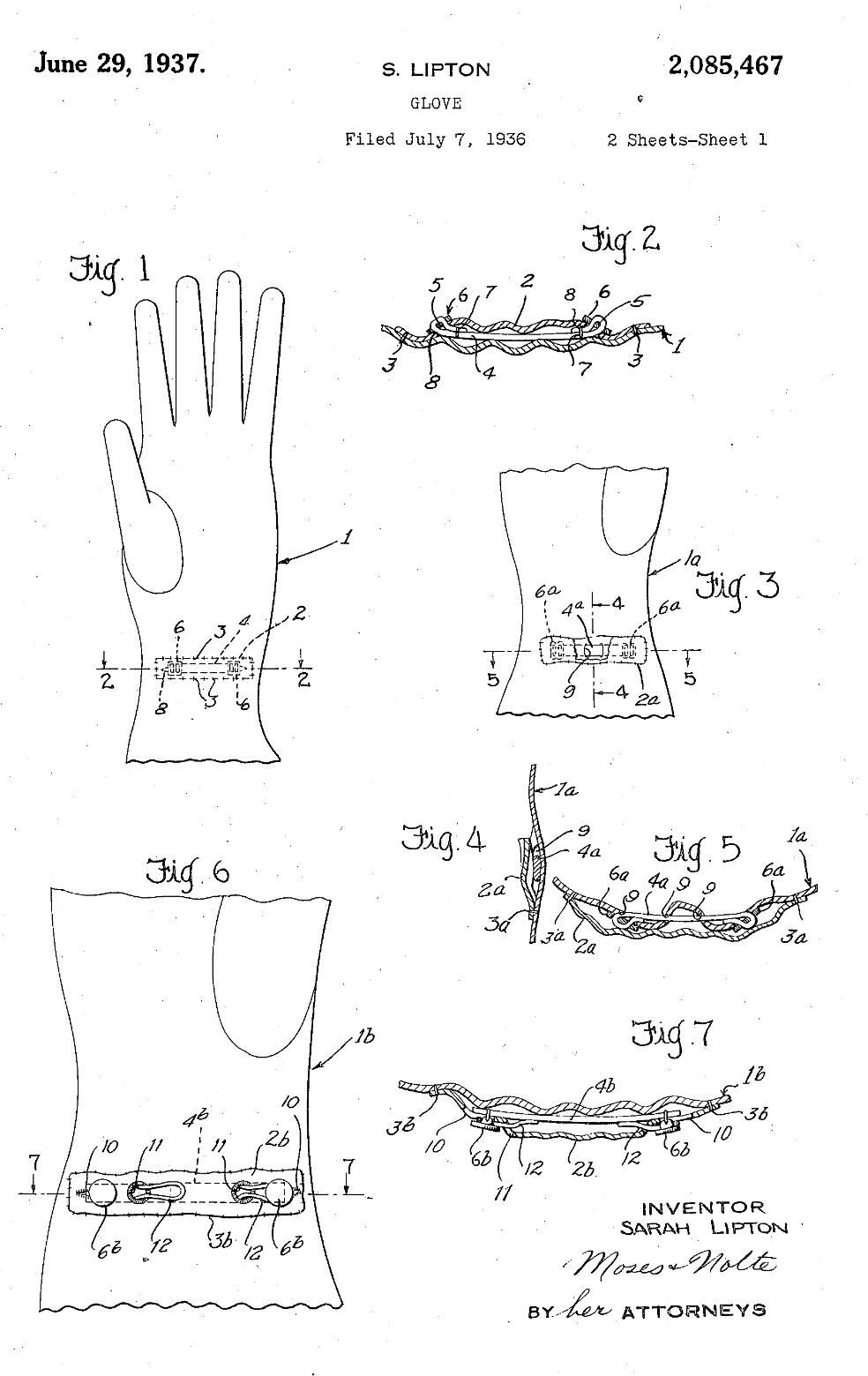 US2085467 patent drawing