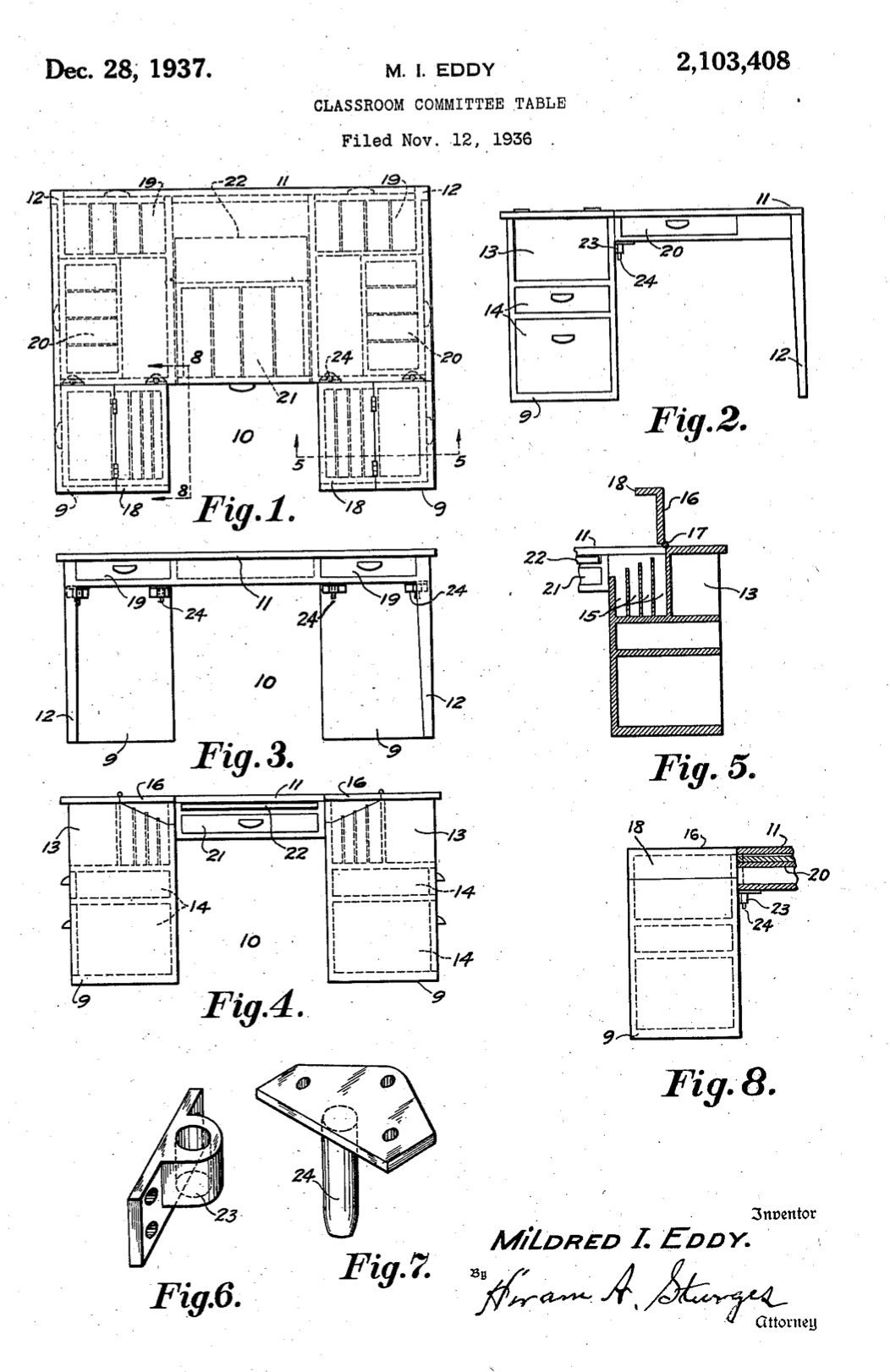 US2103408 patent drawing