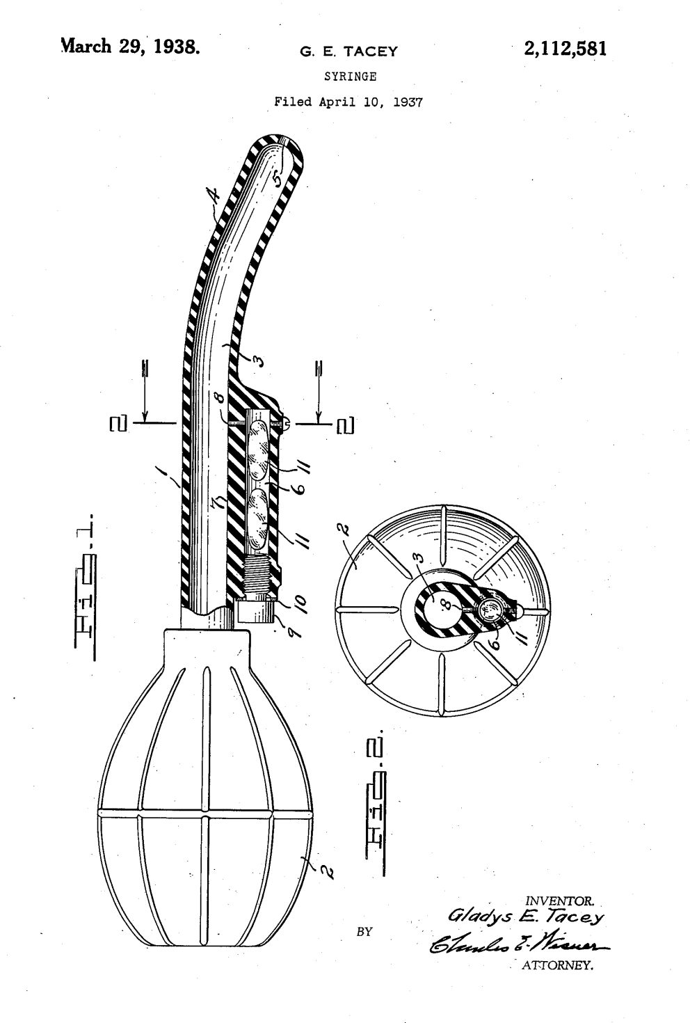 US2112581 patent drawing