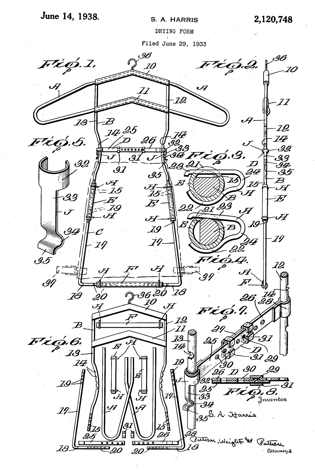 US2120748 patent drawing