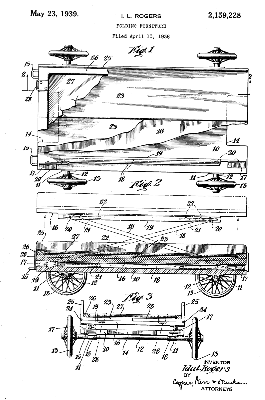 US2159228 patent drawing