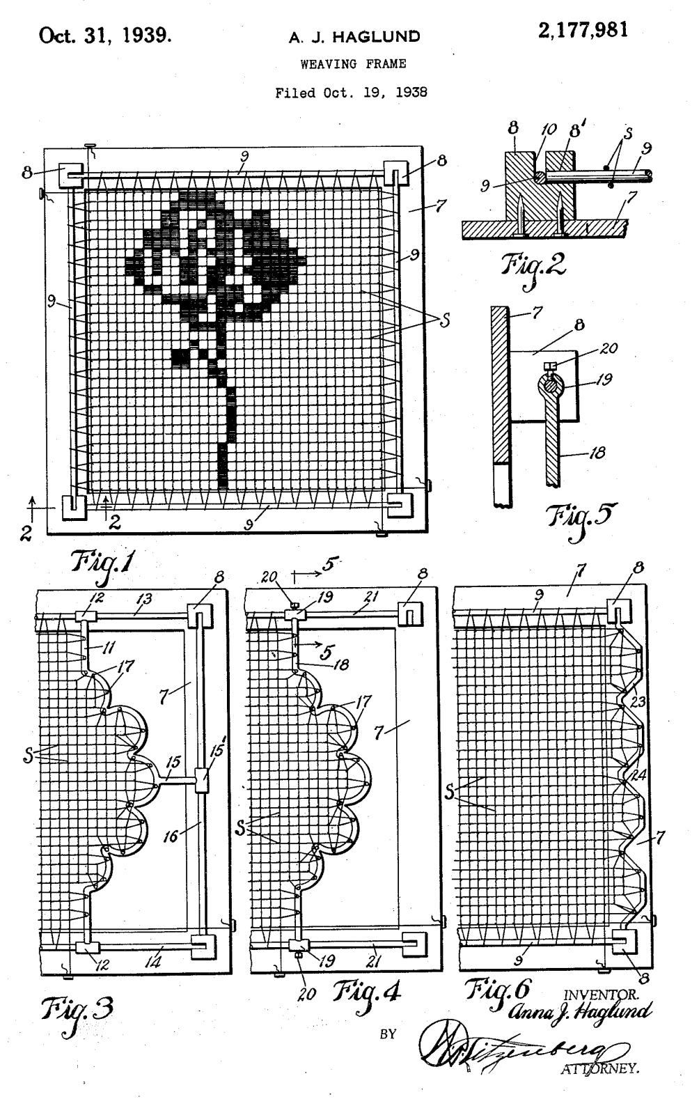US2177981 patent drawing