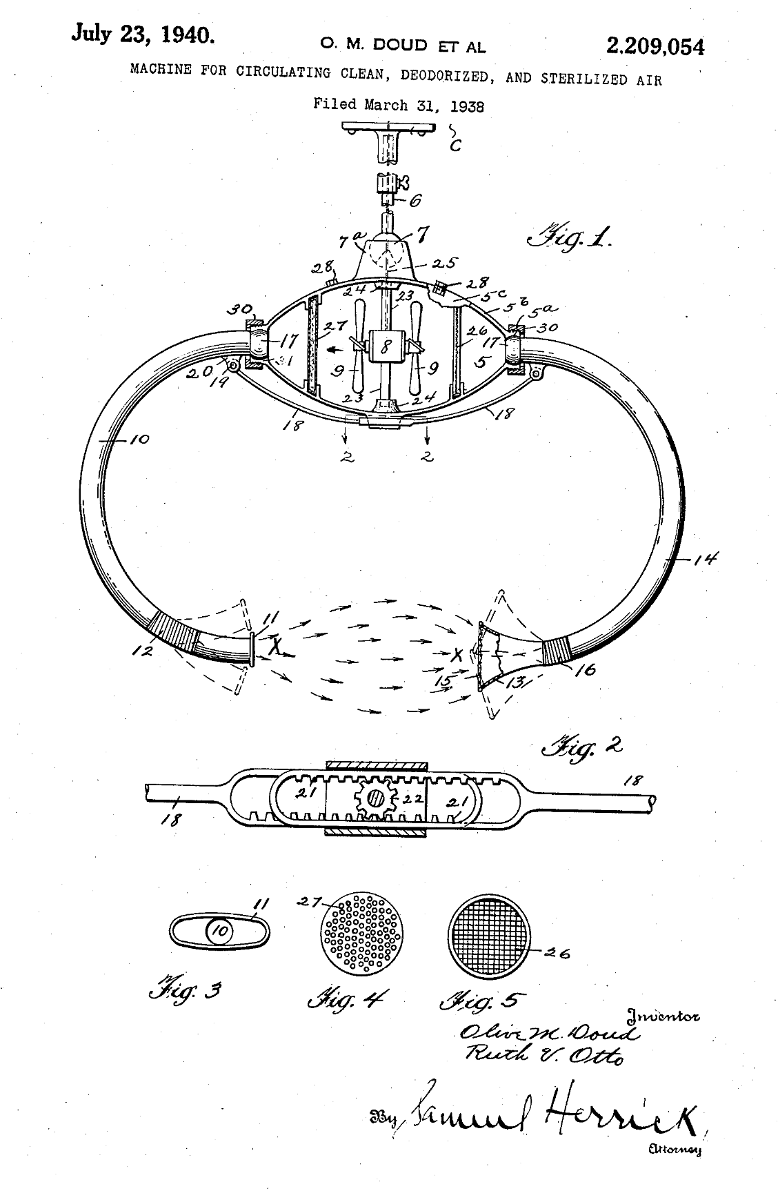 US2209054 patent drawing