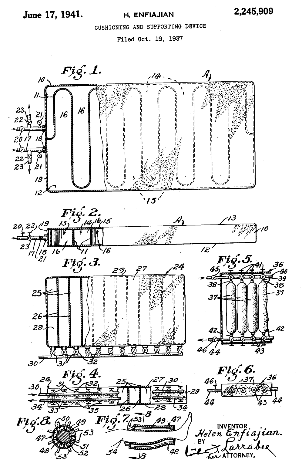 US2245909 patent drawing
