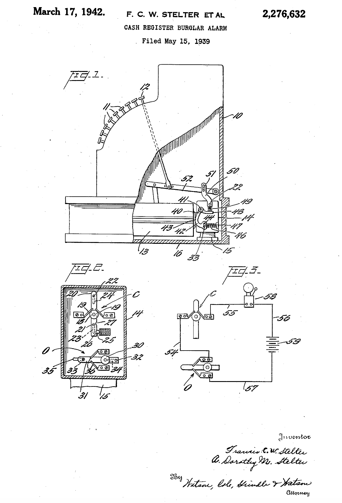 US2276632 patent drawing