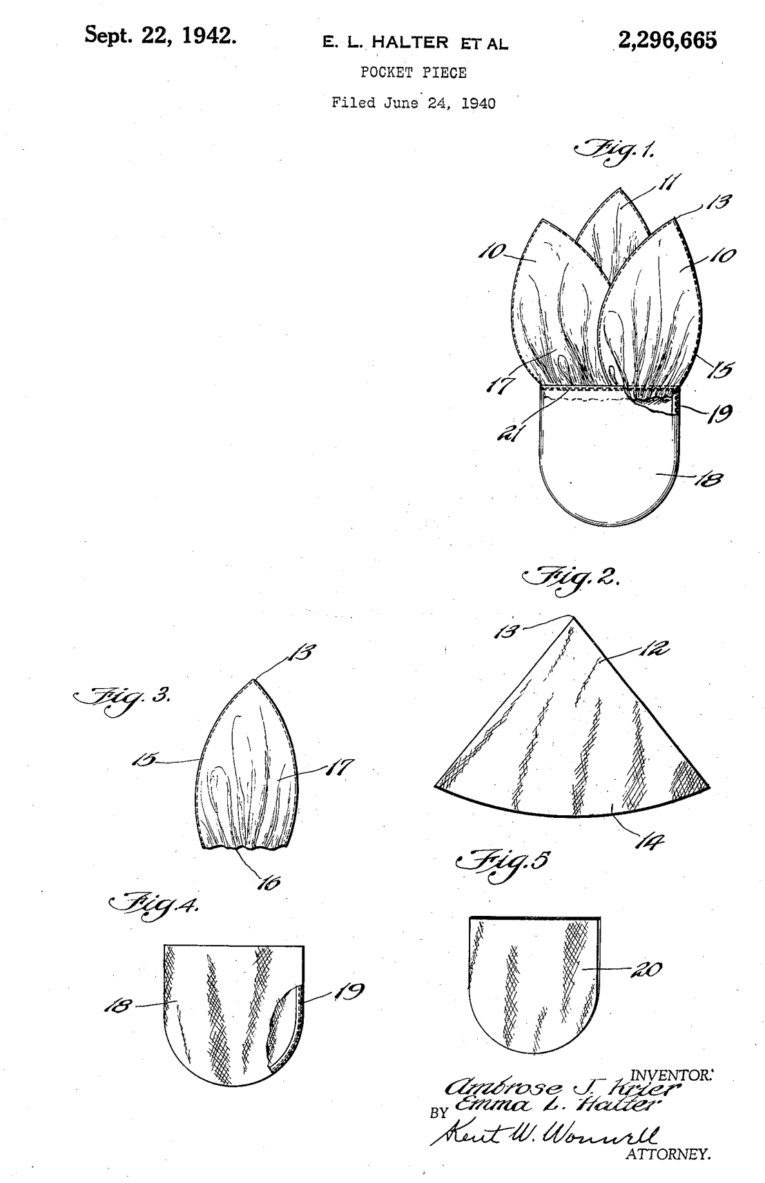 US2296665 patent drawing