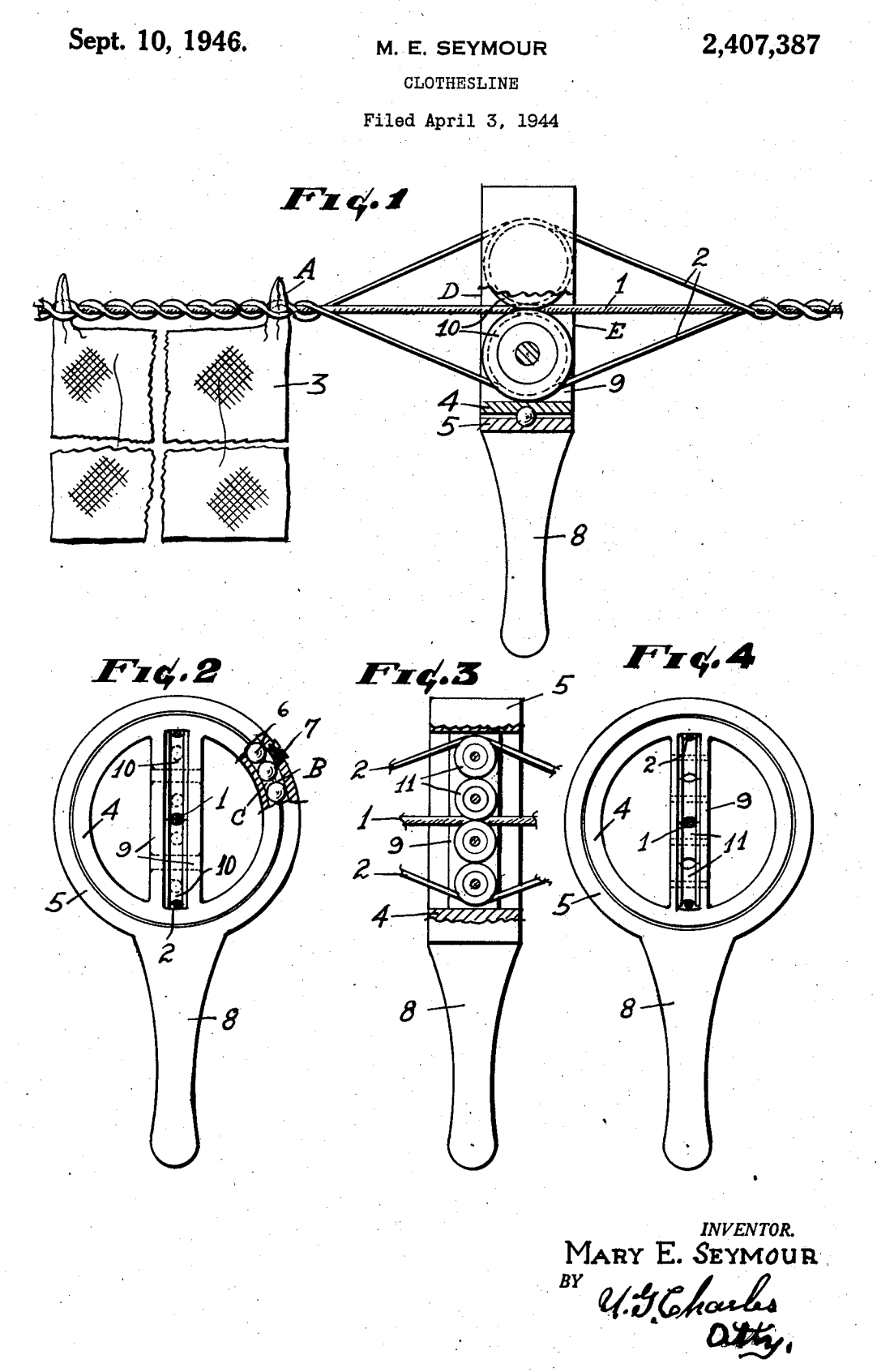 US2407387 patent drawing