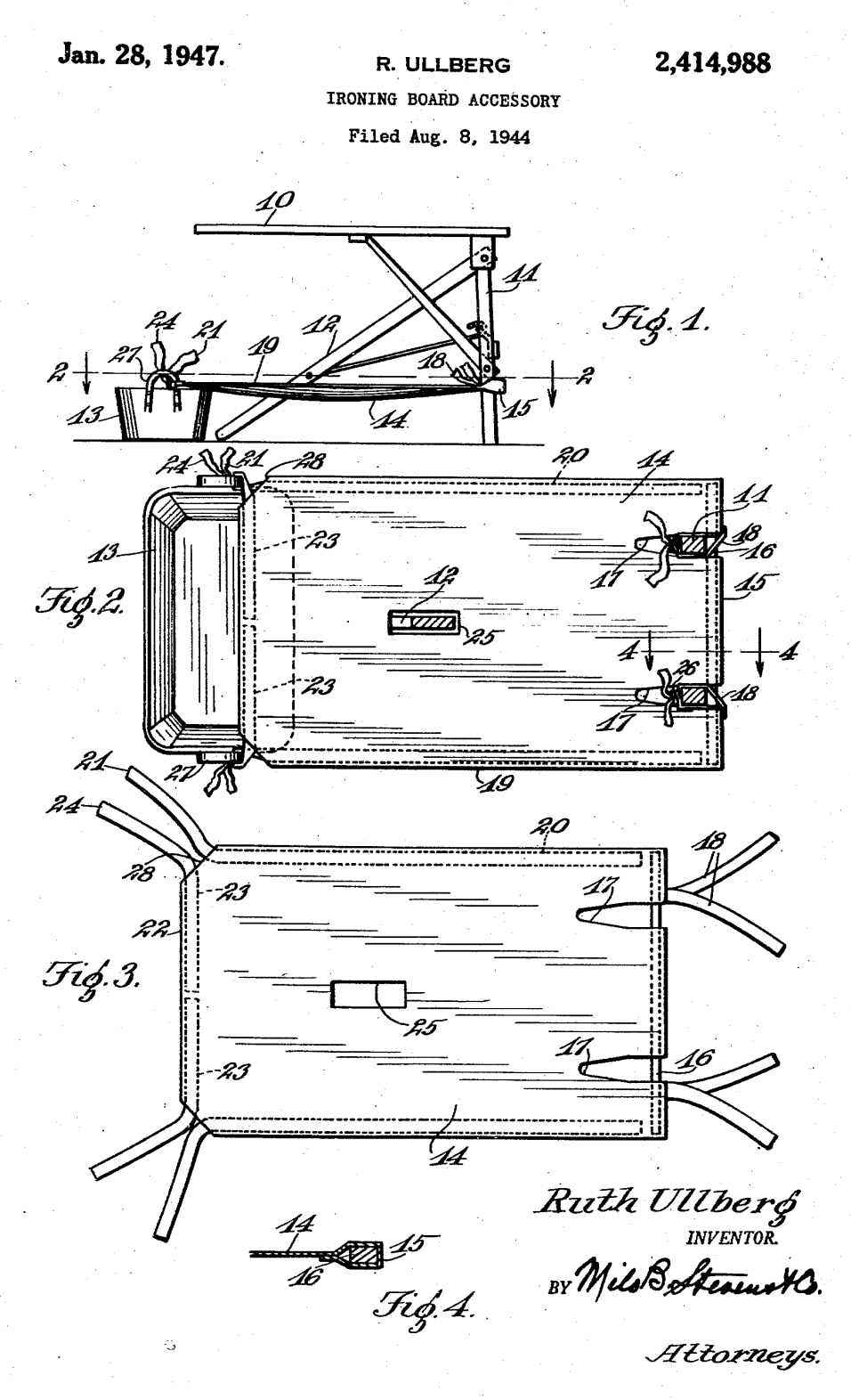 US2414988 patent drawing