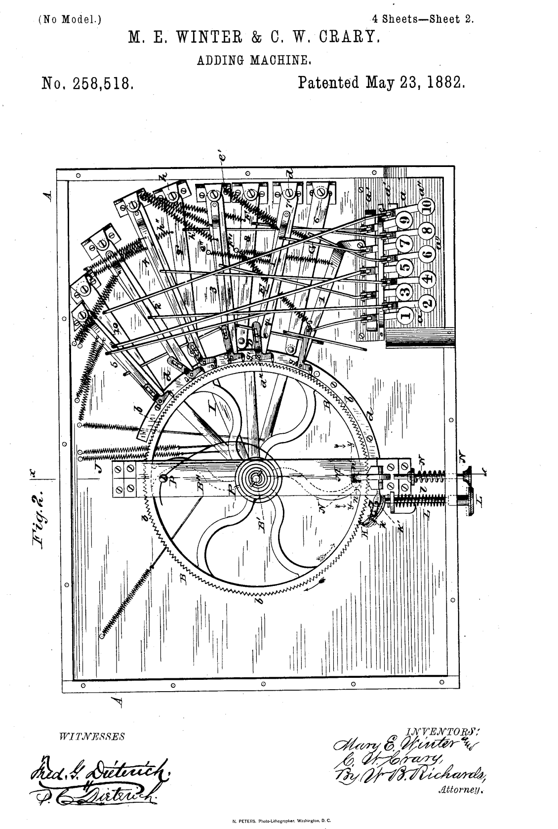US258518 patent drawing
