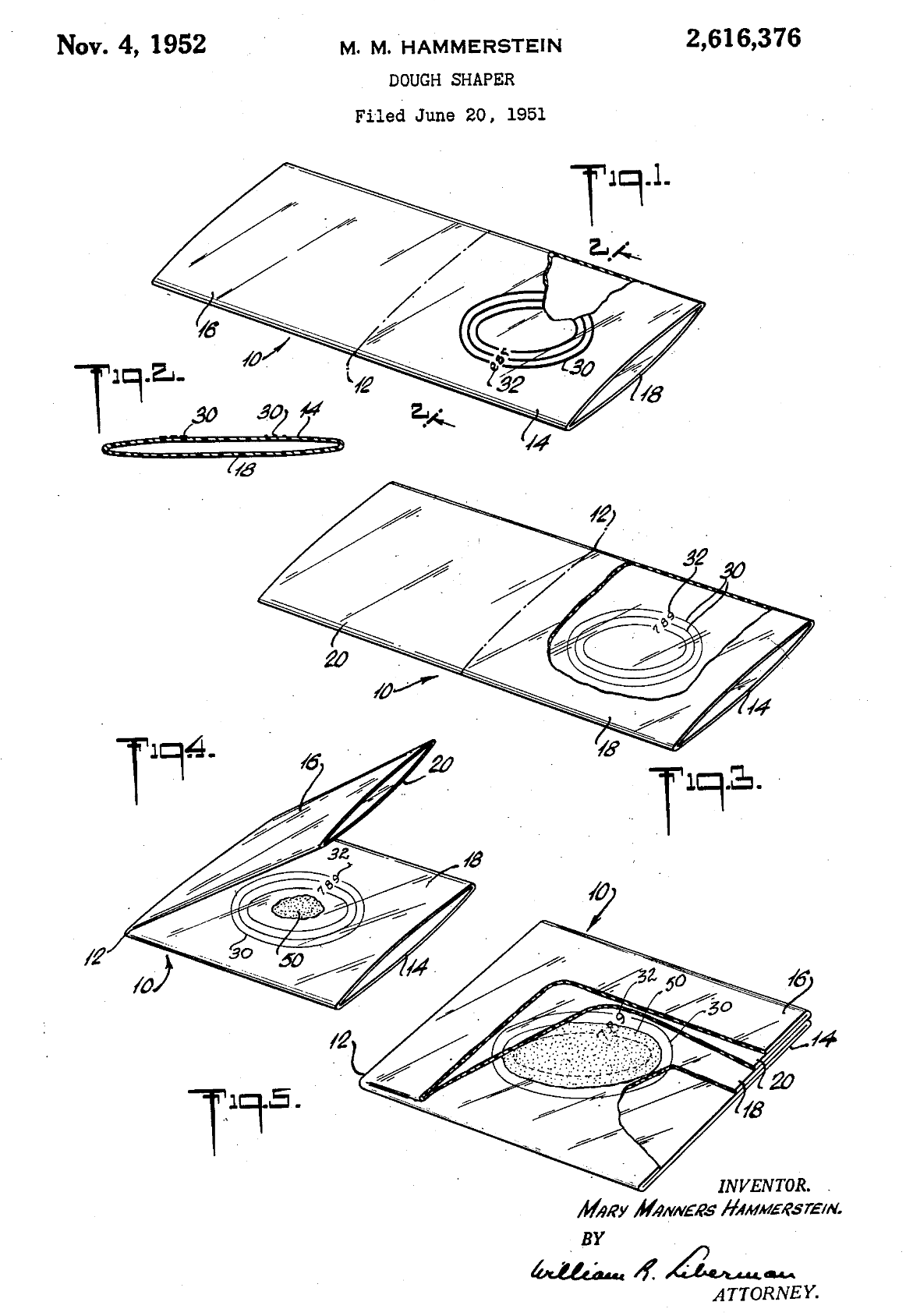 US2616376 patent drawing