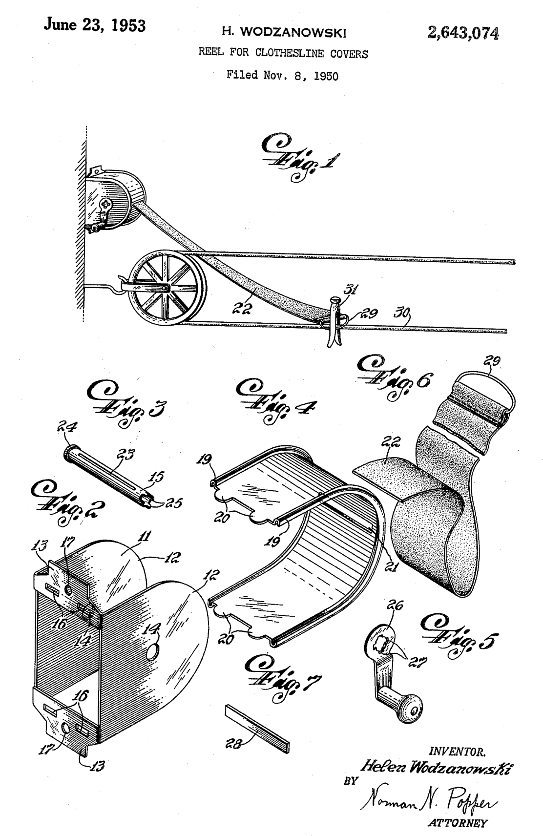 US2643074 patent drawing