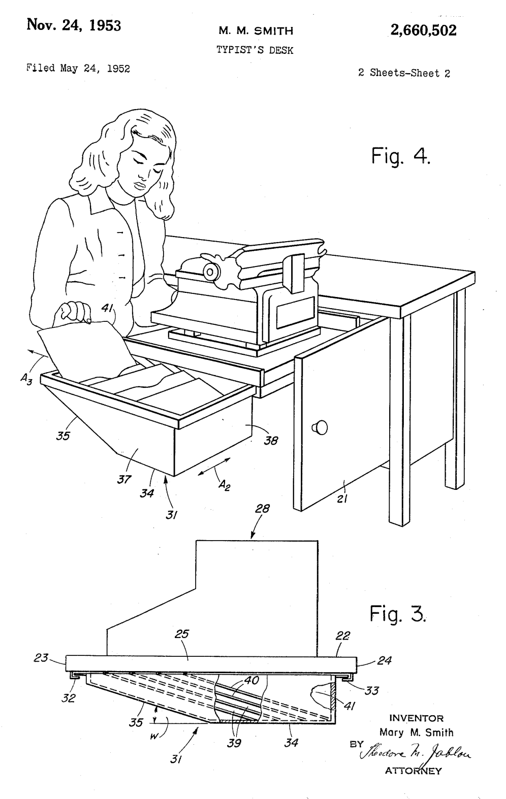 US2660502 patent drawing
