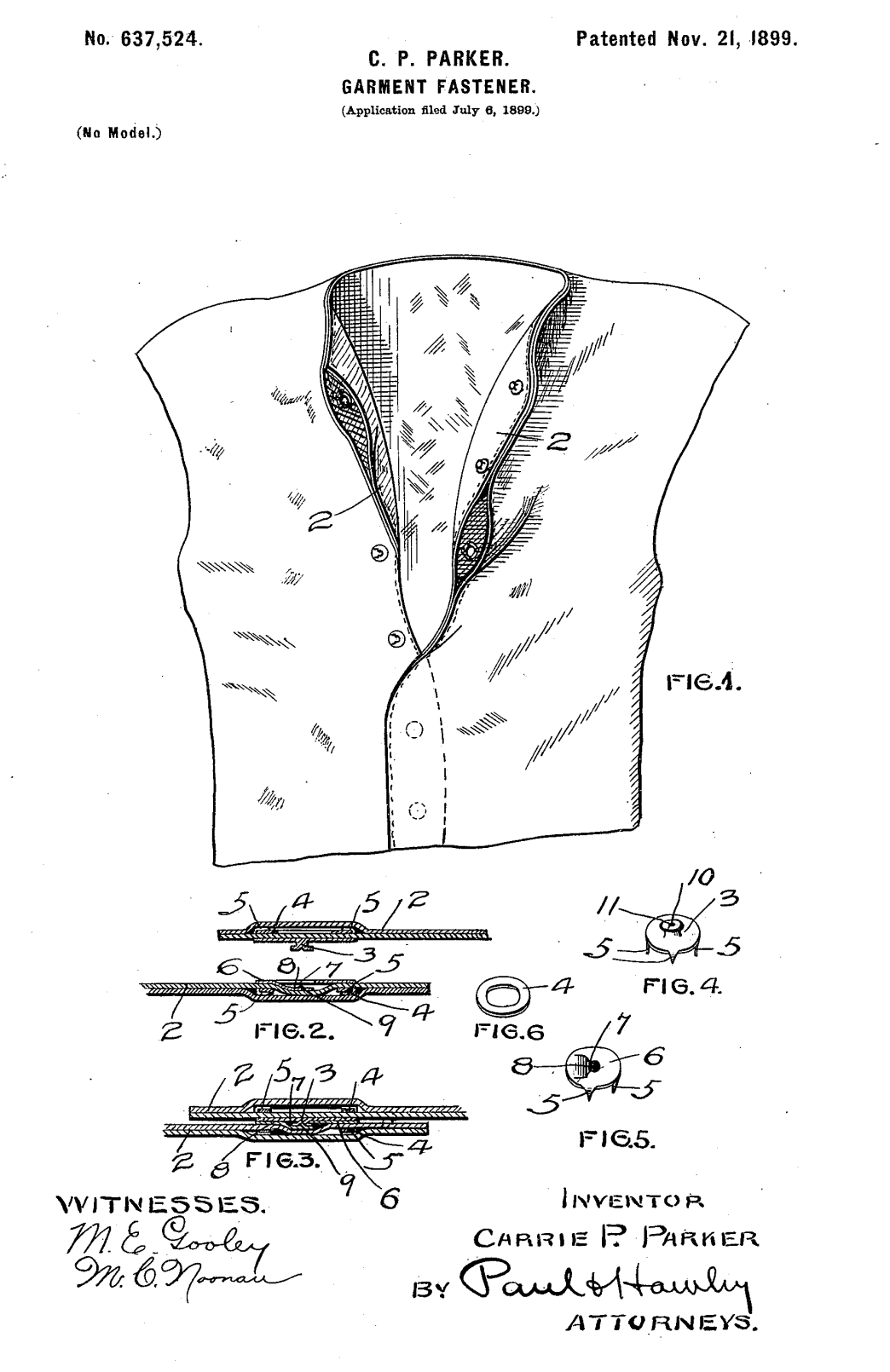 US637524 patent drawing