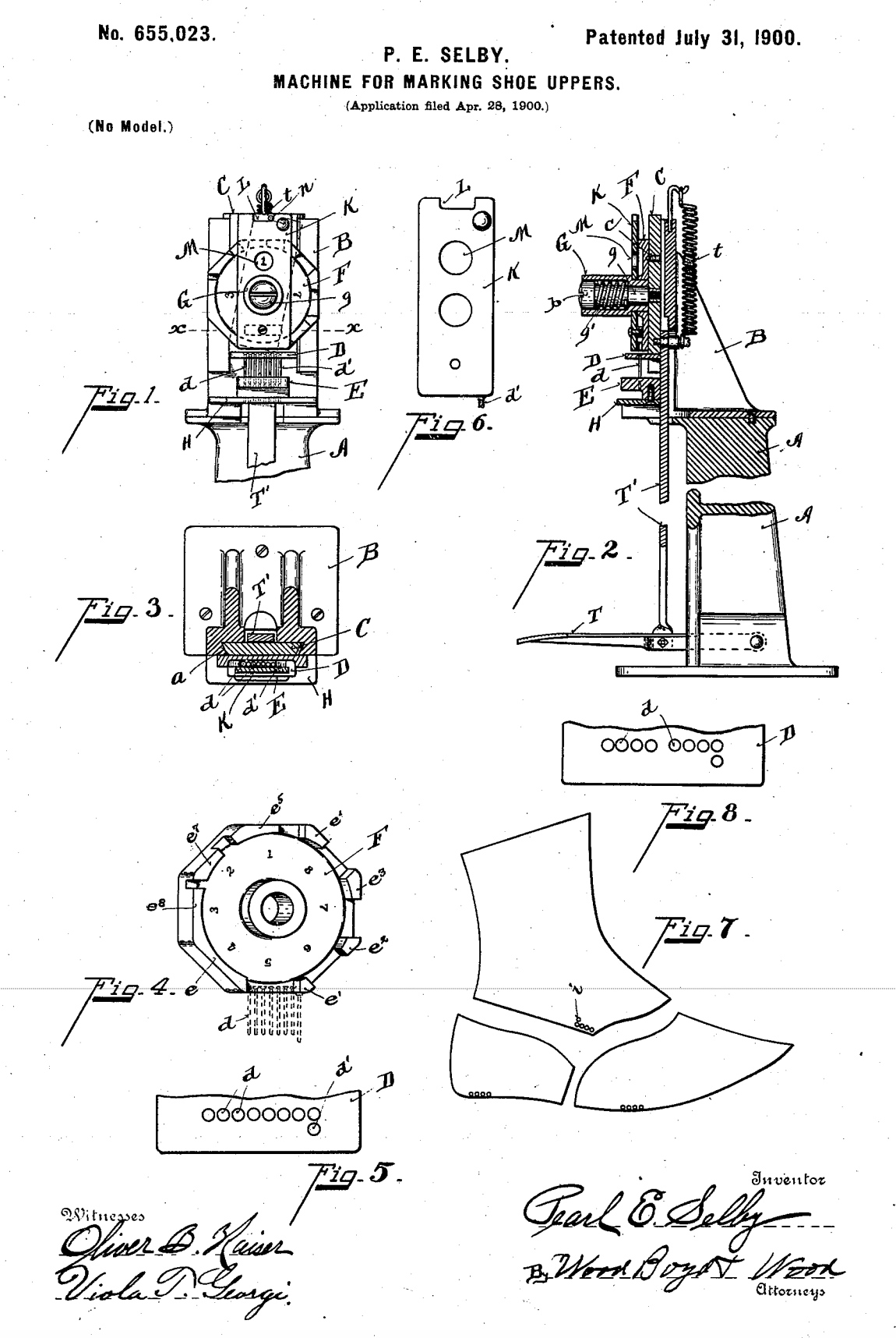 US655023 patent drawing