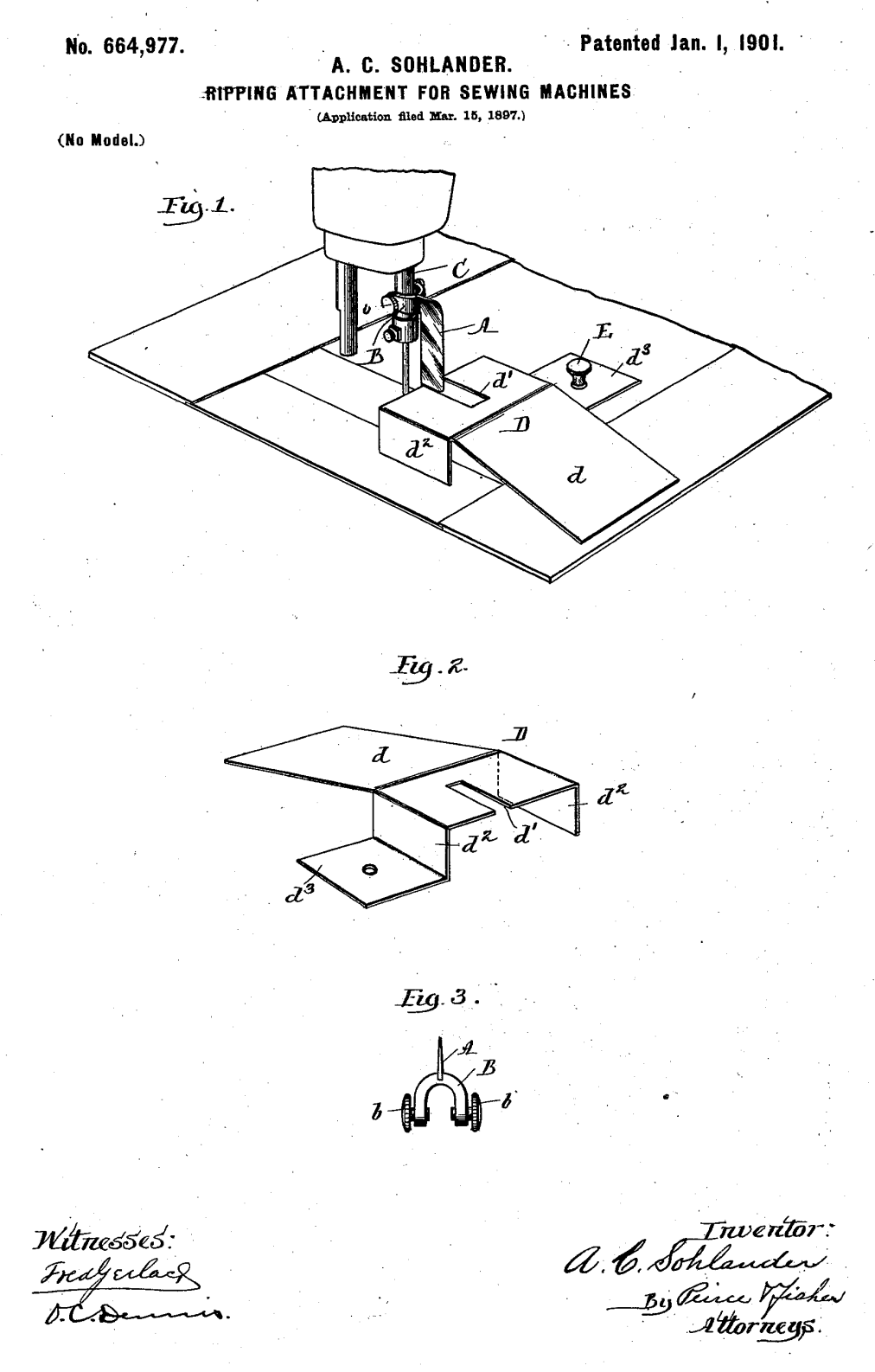 US664977 patent drawing